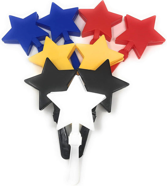 Funiverse Bulk 20 Pack Star Hand Clapper/Team Spirit Noise Maker Assortment (Multi)