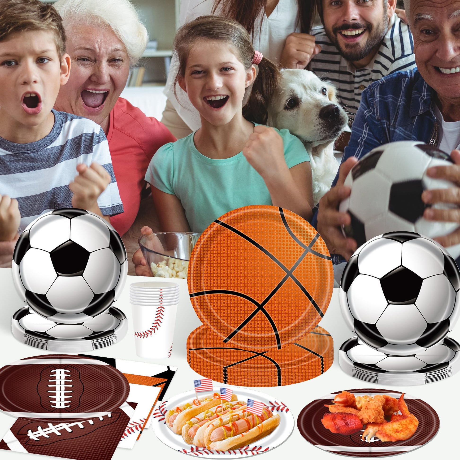 Sports Birthday Party Decorations 80Pcs Sports Party Supplies