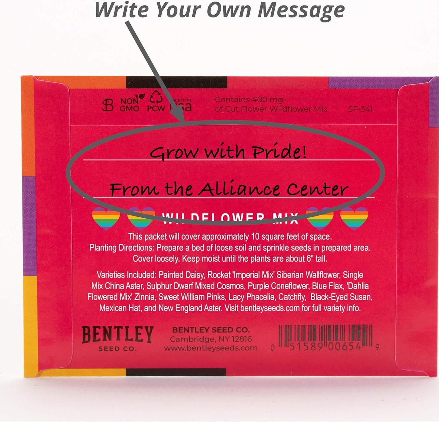 Pride - 25 Wildflower Packets for Planting - Celebrate Love & Show Your Pride - Garden Seeds to Grow Live Plants - Bentley Co.