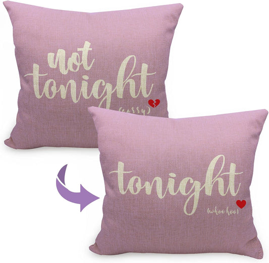 Mancheng-zi Bachelorette & Bridal Shower Gifts - 12x20 Pillow Cover, Funny Throw Pillows for Bedroom (Violet)