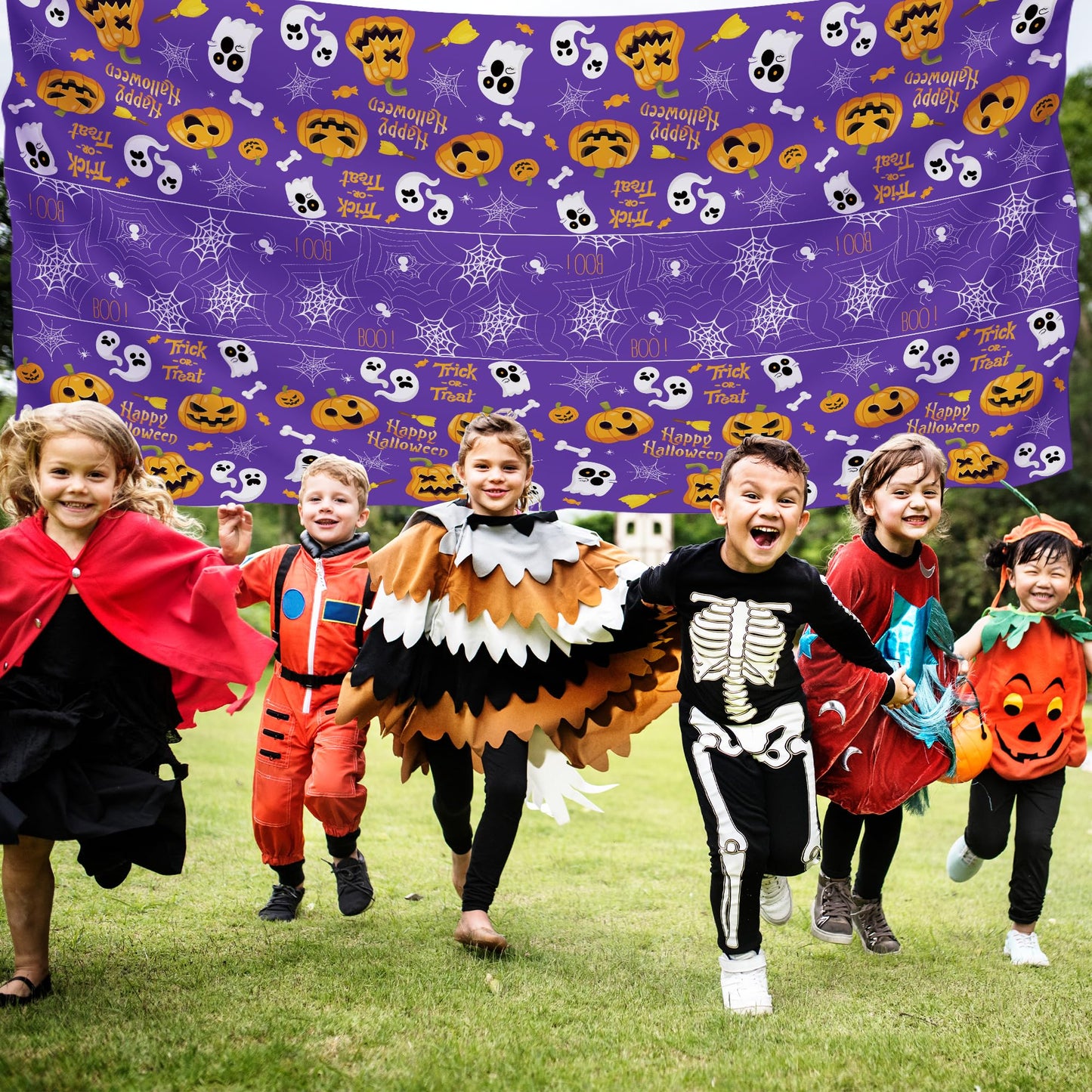 OHOME Halloween Decorations - Disposable Plastic Halloween Tablecloth | Halloween Party Decorations