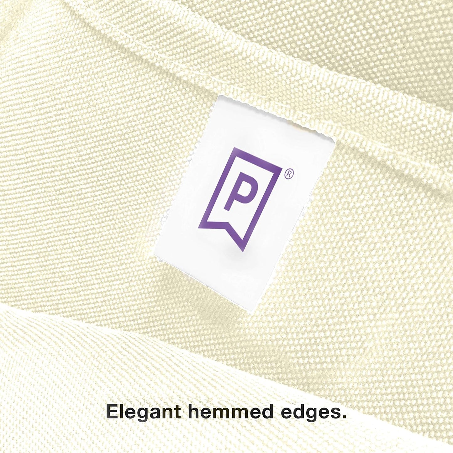 Gee Di Moda Square Tablecloth - 52 x 52 Inch Ivory Table Cloth for Small Square or Round Tables - Heavy Duty Washable Fabric - for Buffet Table, Holiday Party, Dinner, Wedding & Baby Shower