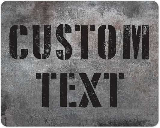 Custom Sign, Custom Street Sign, 11 Font Colors, 13 Font Styles, 4 Hole Options, 22 Sizes, 24x30 Inches, Rust Free DiBound, Fade Resistant, Made in USA by My Sign Center (Grunge Metal)