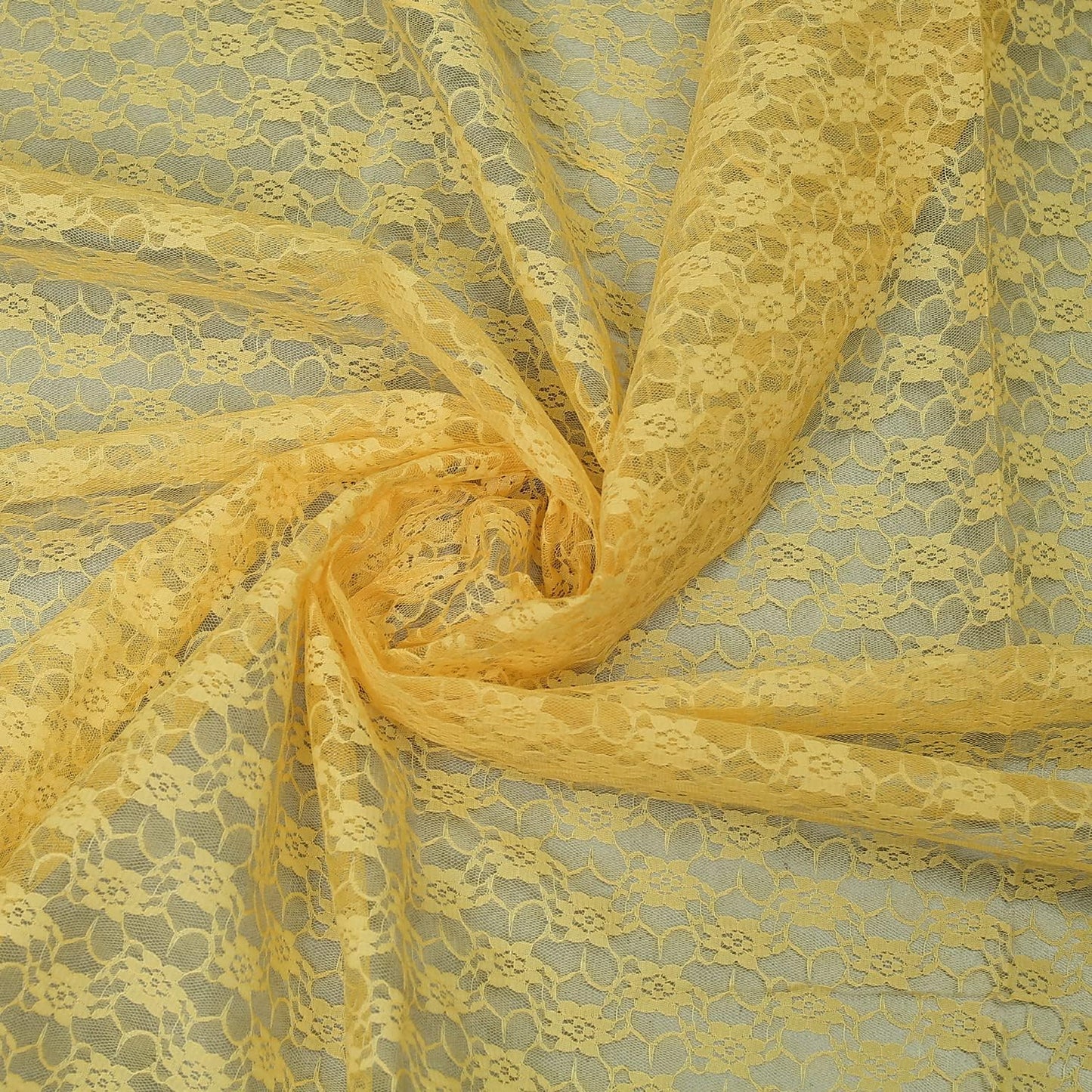 MDS Pack of 15 Wedding 12 x 108 inches Lace Table Runner for Wedding, Decorations for Birthday Parties, Banquets, Graduations, Engagements, and Runners fit Rectangle, Round Table- Gold