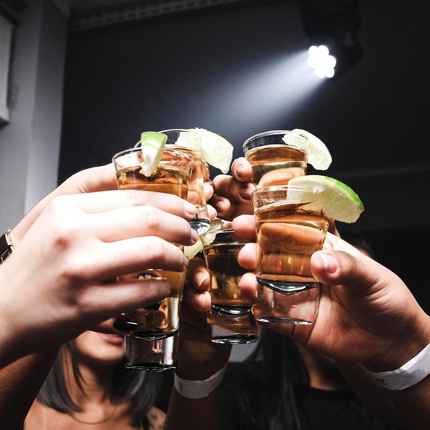 DISCOUNT PROMOS 2 oz. Lord Shooter Etched Shot Glasses, 10 pack, 21st Birthday Party, Lounge Glassware, Black