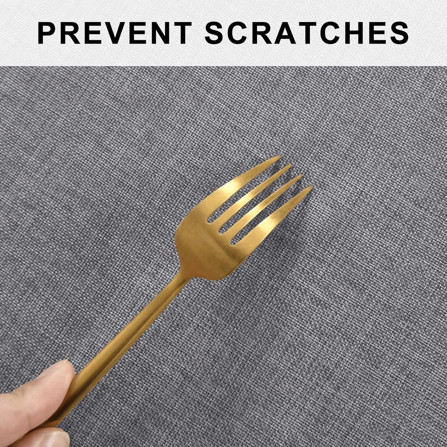 Hiasan Round Linen Tablecloth 80 Inch - Wrinkle and Stain Resistant Washable Polyester Fabric Table Cloth for Dining Room Kitchen Party, Grey