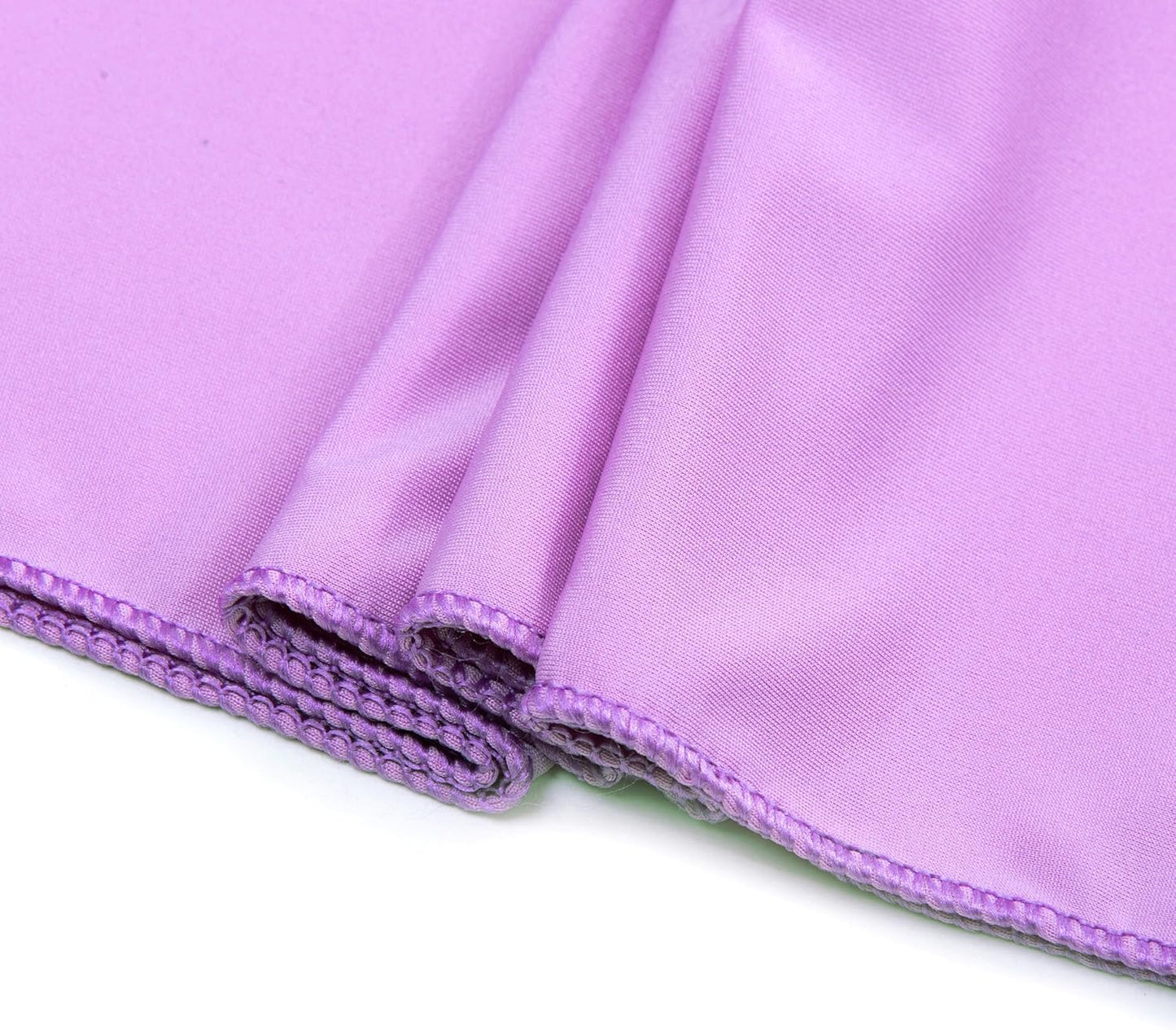 MDS Pack of 250 Spandex Chair Sashes Bows Elastic Stretch Dining Chair Bands Ties Without Slider Buckle Universal fits for Wedding Baby Shower Birthday Party Banquet Event Decoration - Light Purple