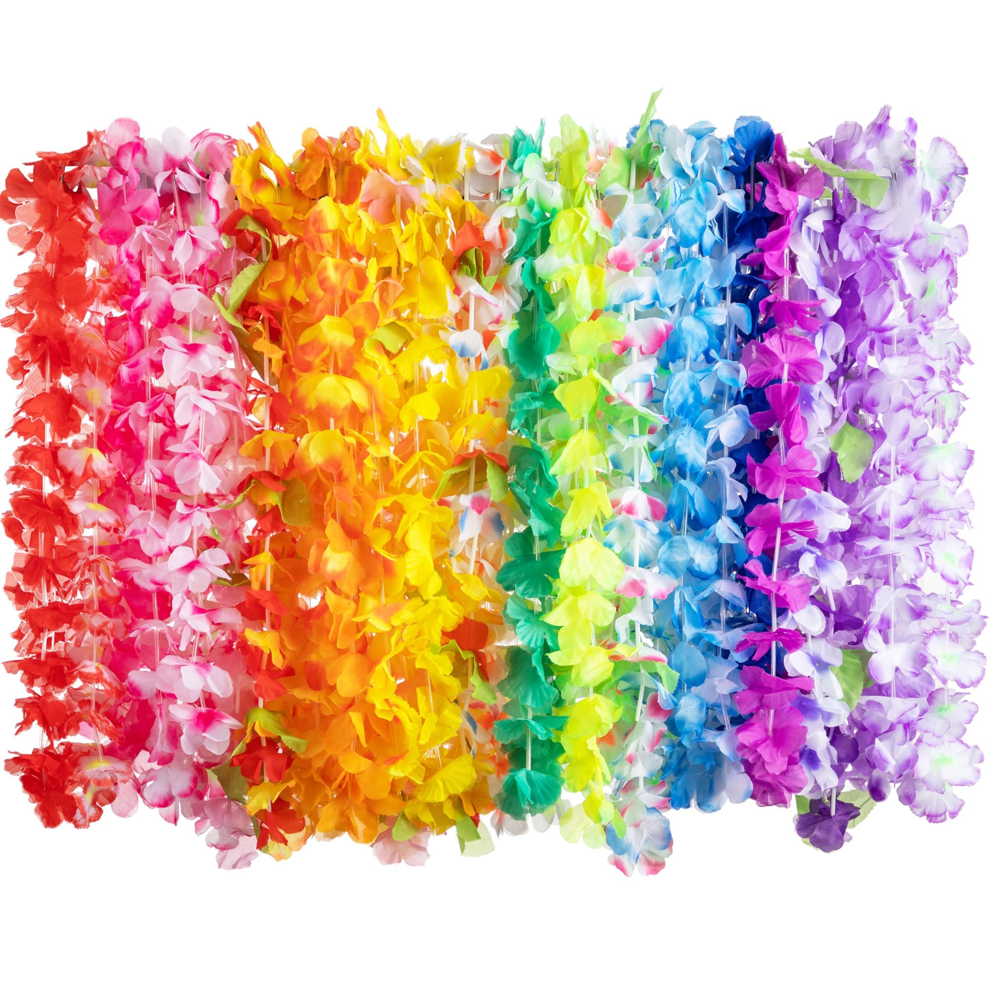 JOYIN Toy 36 Counts Hawaiian Leis Bulk, Tropical Flower Lei Hawaiian Lei Beach Hawaii Luau Party