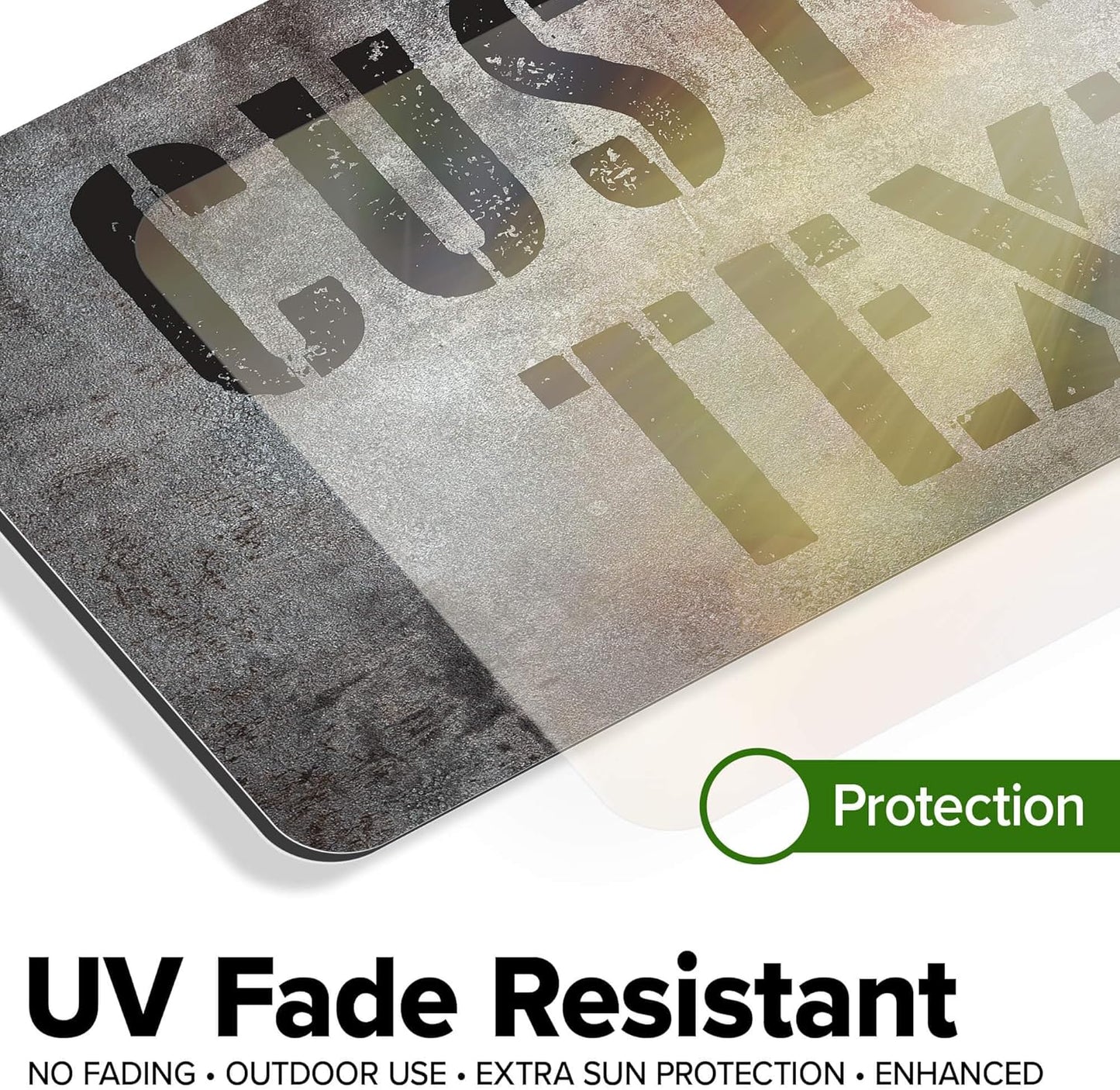 Custom Sign, Custom Street Sign, 11 Font Colors, 13 Font Styles, 4 Hole Options, 22 Sizes, 6x12 Inches, Rust Free DiBound, Fade Resistant, Made in USA by My Sign Center (Grunge Metal)