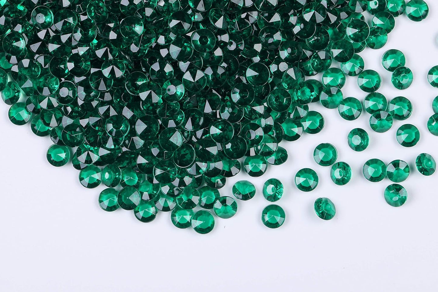 1000pcs Platic Acrylic Gems Fake Acrylic Diamonds Vase Filler Beads Faux Diamond Crystals Jewels for Makeup Brushes Holder Table Scatter Confetti Party Arts Crafts Birthday Wedding Decor