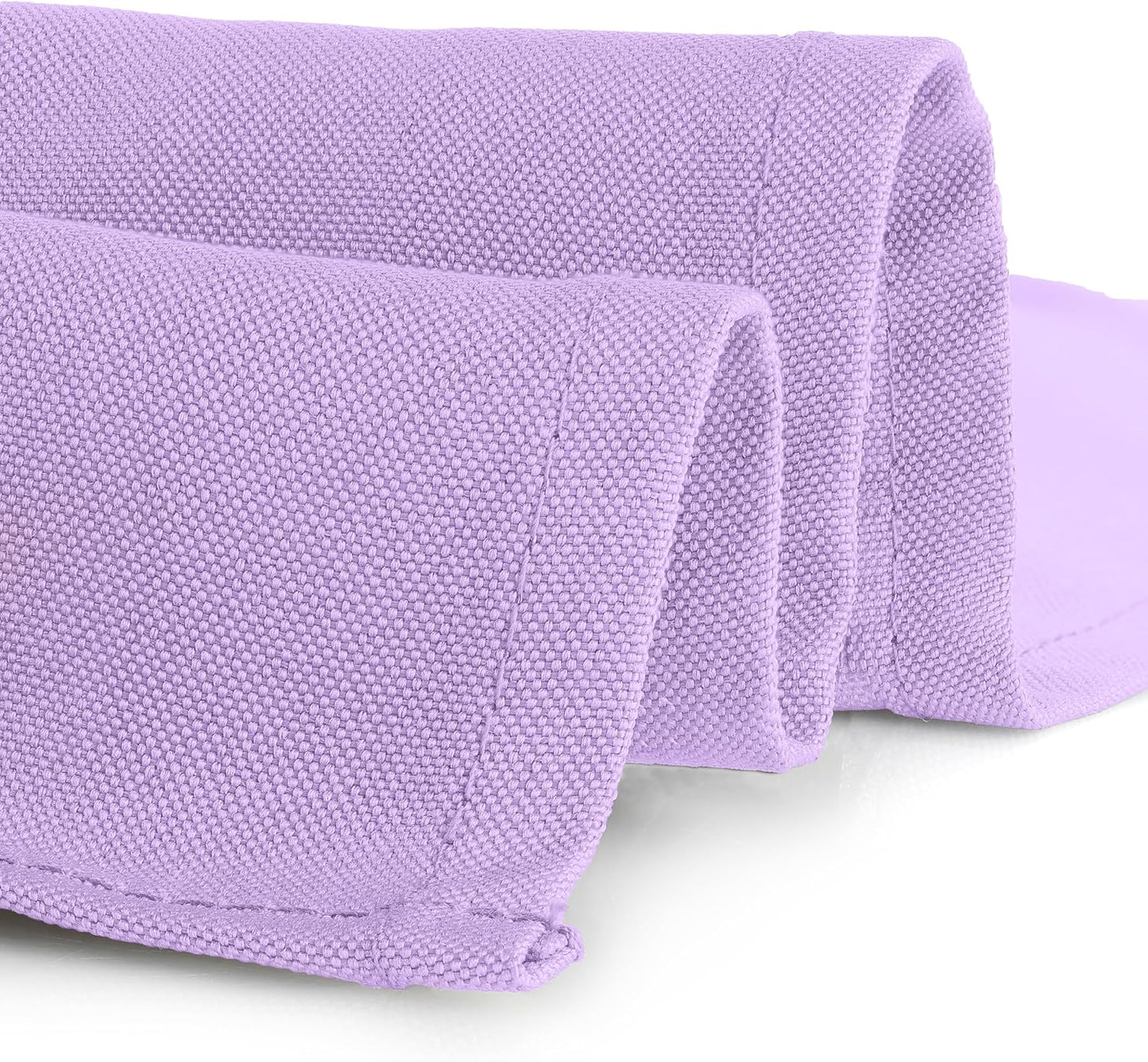 Gee Di Moda Square Tablecloth - 52 x 52 Inch Lavender Table Cloth for Small Square or Round Tables - Heavy Duty Washable Fabric - for Buffet Table, Holiday Party, Dinner, Wedding & Baby Shower