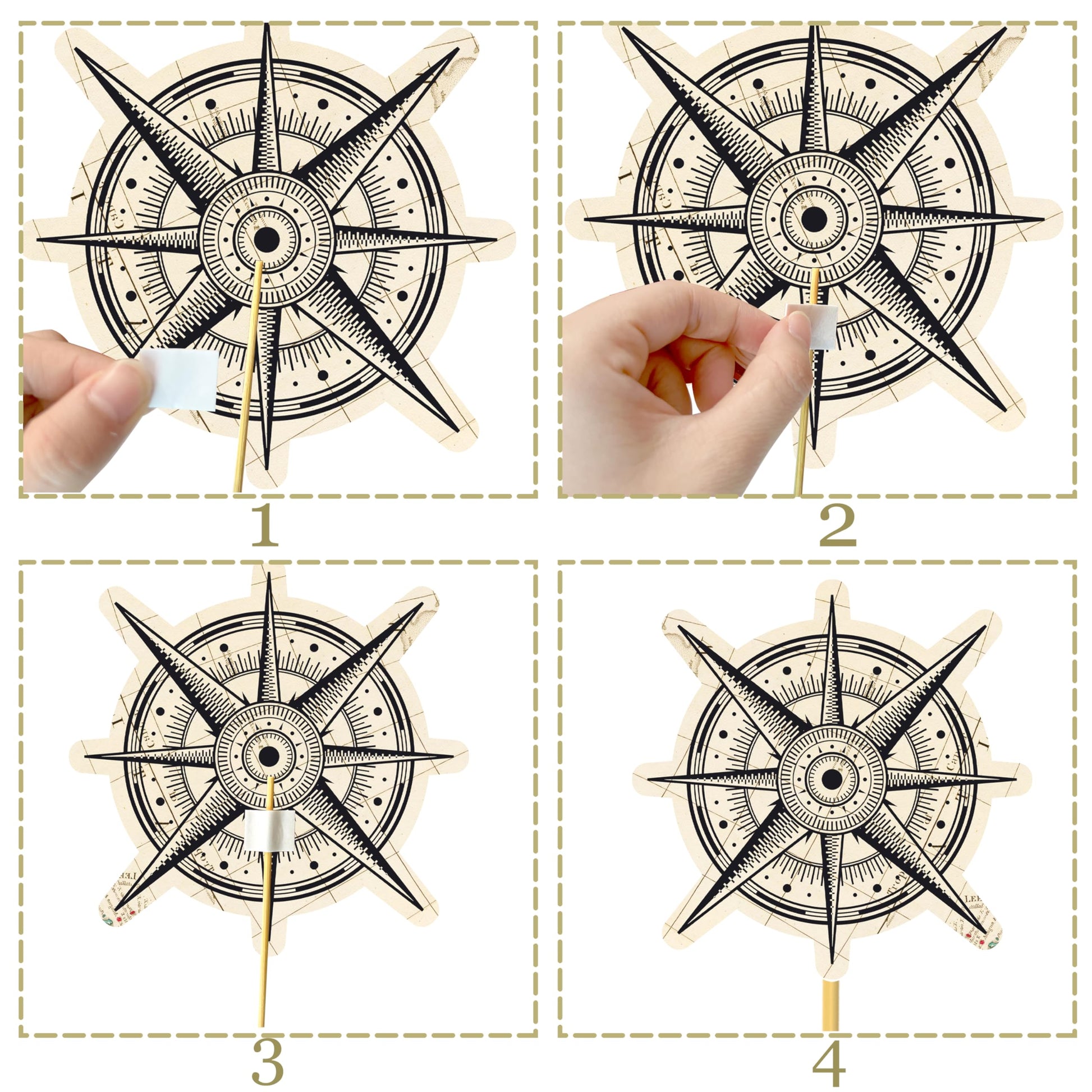 Travel Themed Party Decorations 16pcs Vintage Bon Voyage Party Centerpiece Sticks Going Away