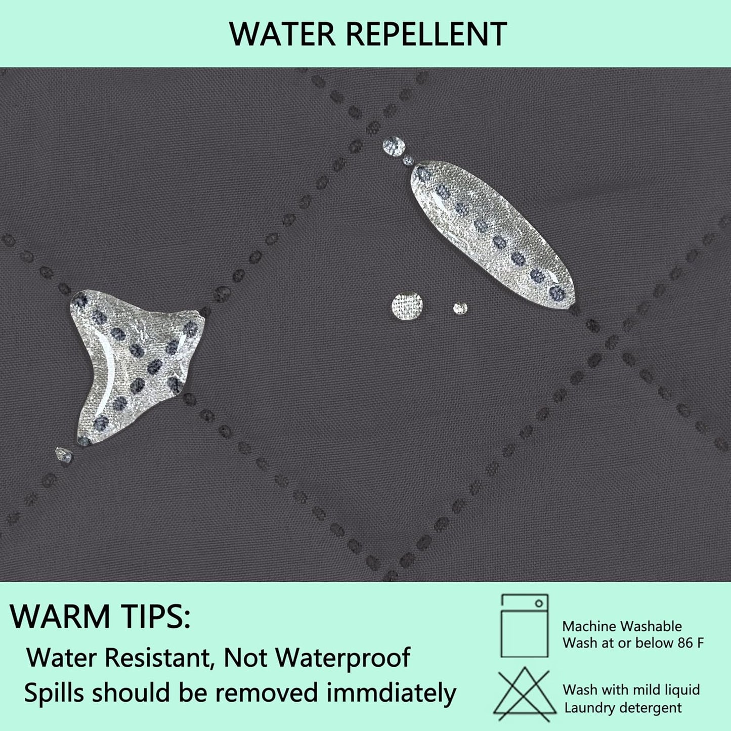 Recliner Chair Covers Reversible Sofa Cover Couch Cover for Pets Lazy Boy Furniture Protector(23''Chair,Dark Grey/Dark Grey)