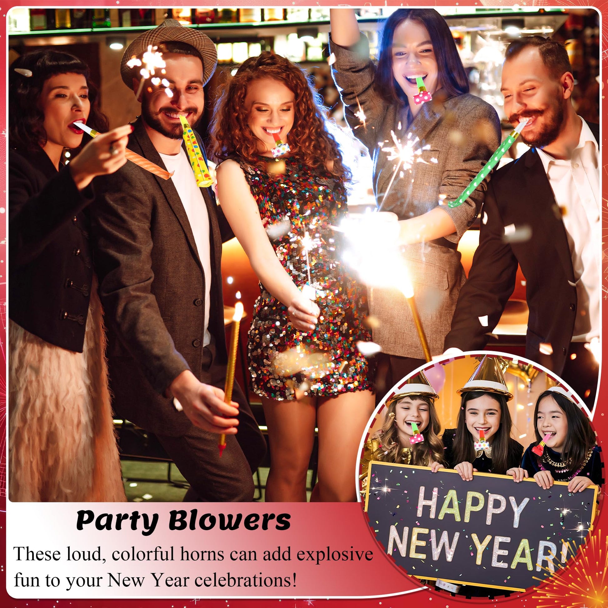 Senqiclound 12 Pcs Party Blowers