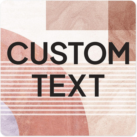 Custom Sign, Custom Street Sign, 11 Font Colors, 13 Font Styles, 4 Hole Options, 22 Sizes, 12x12 Inches, Rust Free DiBound, Fade Resistant, Made in USA by My Sign Center (Mid-Century Modern 1)