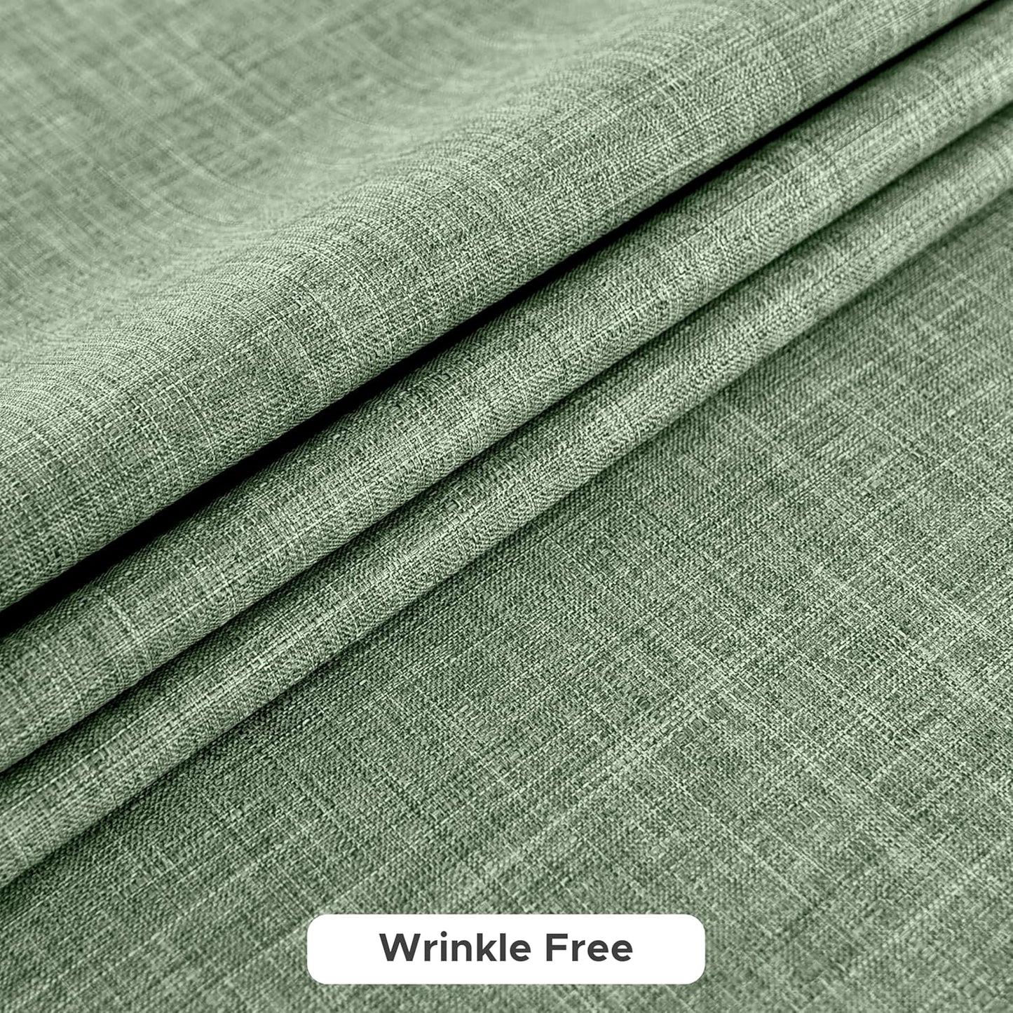 Fitable Faux Linen Tablecloths for Rectangle Tables: Water & Stain Resistant Farmhouse Table Cloth, Washable Burlap Textured Table Covers for Kitchen Dining Party(2 Pack, 60x120 Inch, Sage Green)