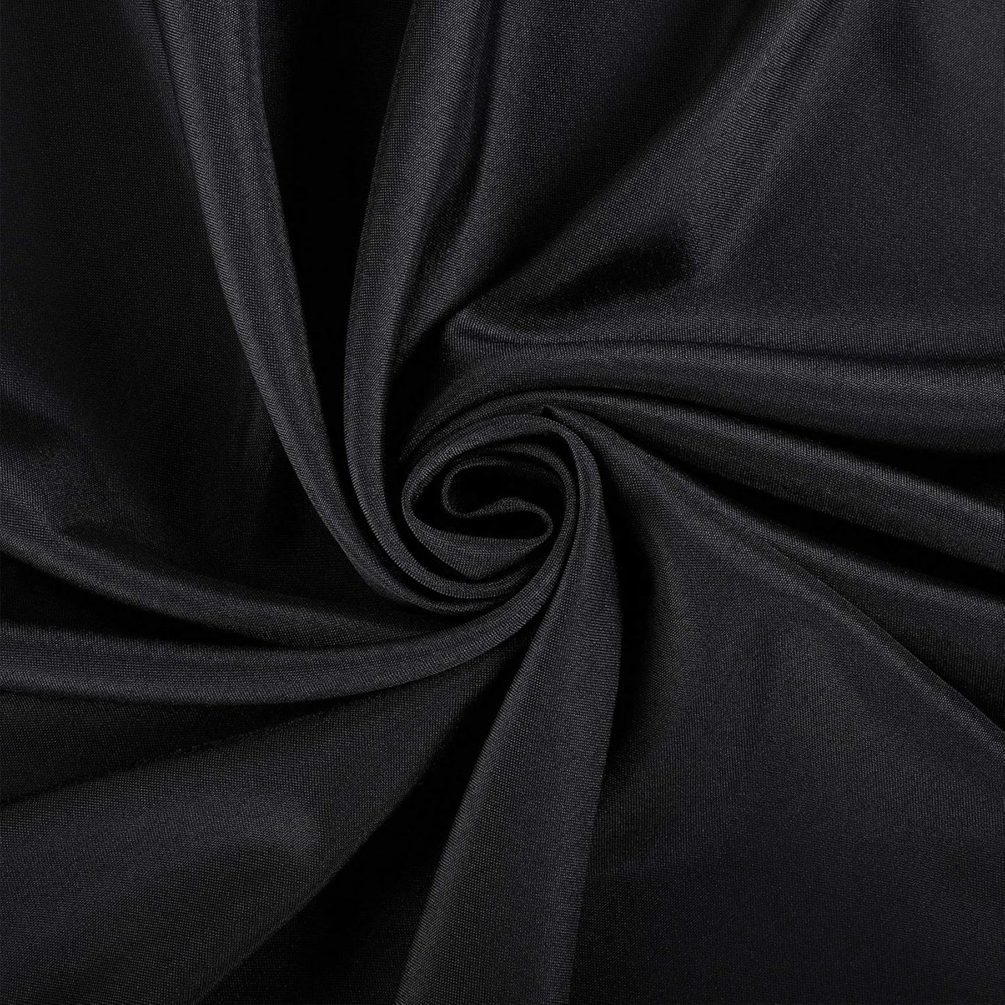 Ascoza 6pack 70 Inch Black Round Tablecloth in Polyester Fabric for Wedding/Banquet/Restaurant/Parties