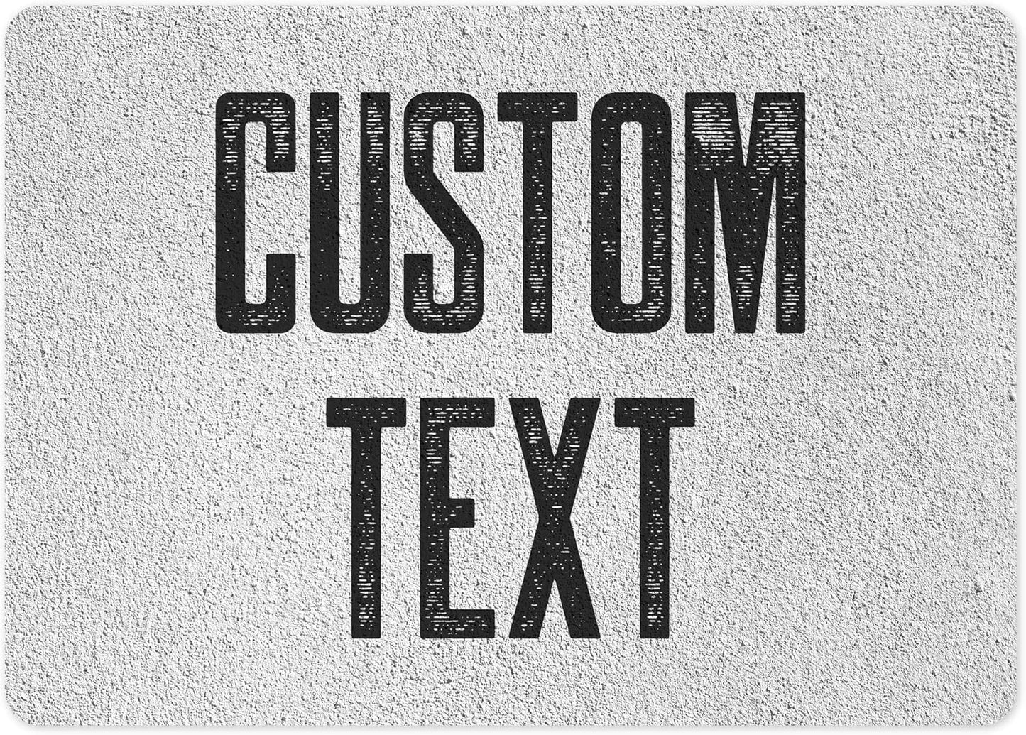 Custom Sign, Custom Street Sign, 11 Font Colors, 13 Font Styles, 4 Hole Options, 22 Sizes, 10x14 Inches, Rust Free DiBound, Fade Resistant, Made in USA by My Sign Center (Concrete)