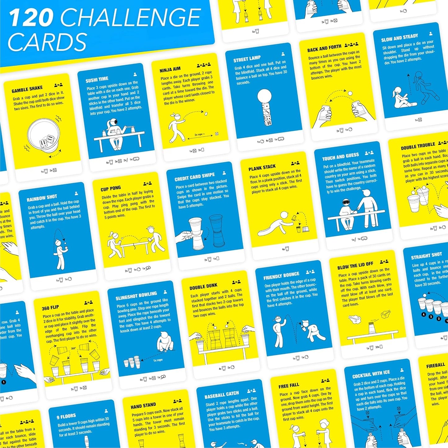 Super Skills - Action Game for Competitive People - Beat Your Friends at 120 Challenges - Fun Group Activity for Family Night or Party with Kids, Teen