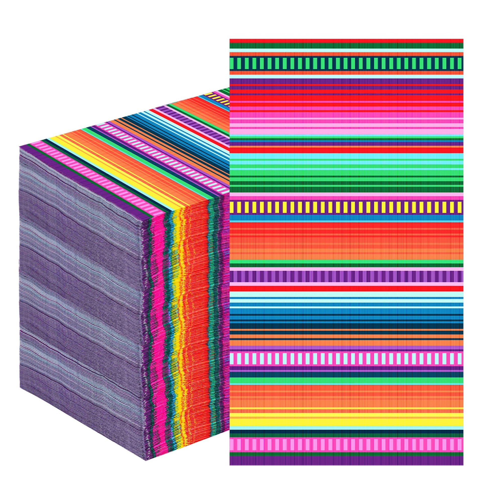 50 Pack Mexican Fiesta Guest Napkins Mexican Themed Colorful Disposable Dinner Napkins Mexico