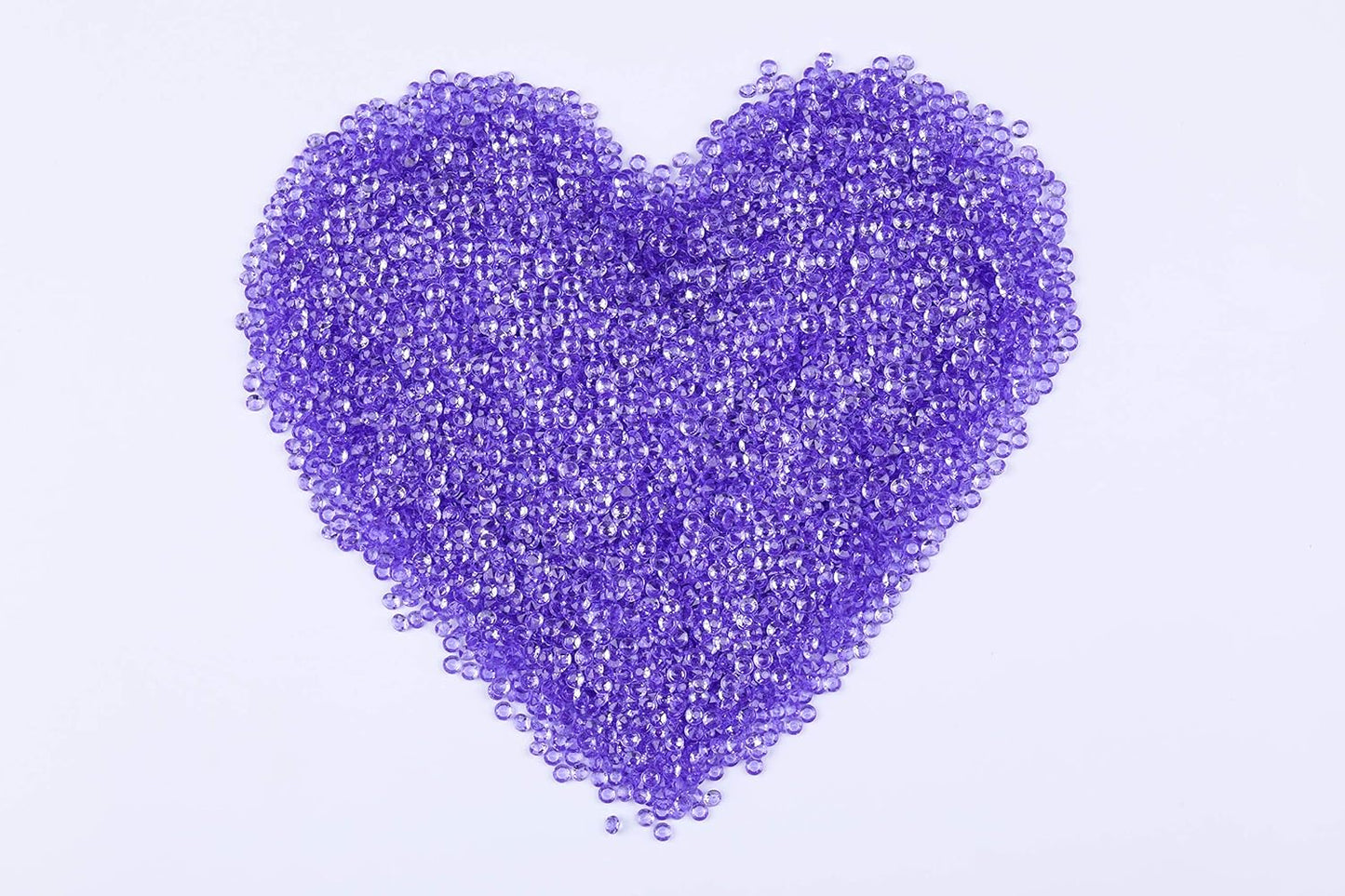 10000 pcs/Pack Wedding Table Scatter Confetti Crystals Acrylic Diamonds Vase Fillers 4.5 mm Rhinestones for Wedding, Bridal Shower, Vase Beads Decorations (Violet)