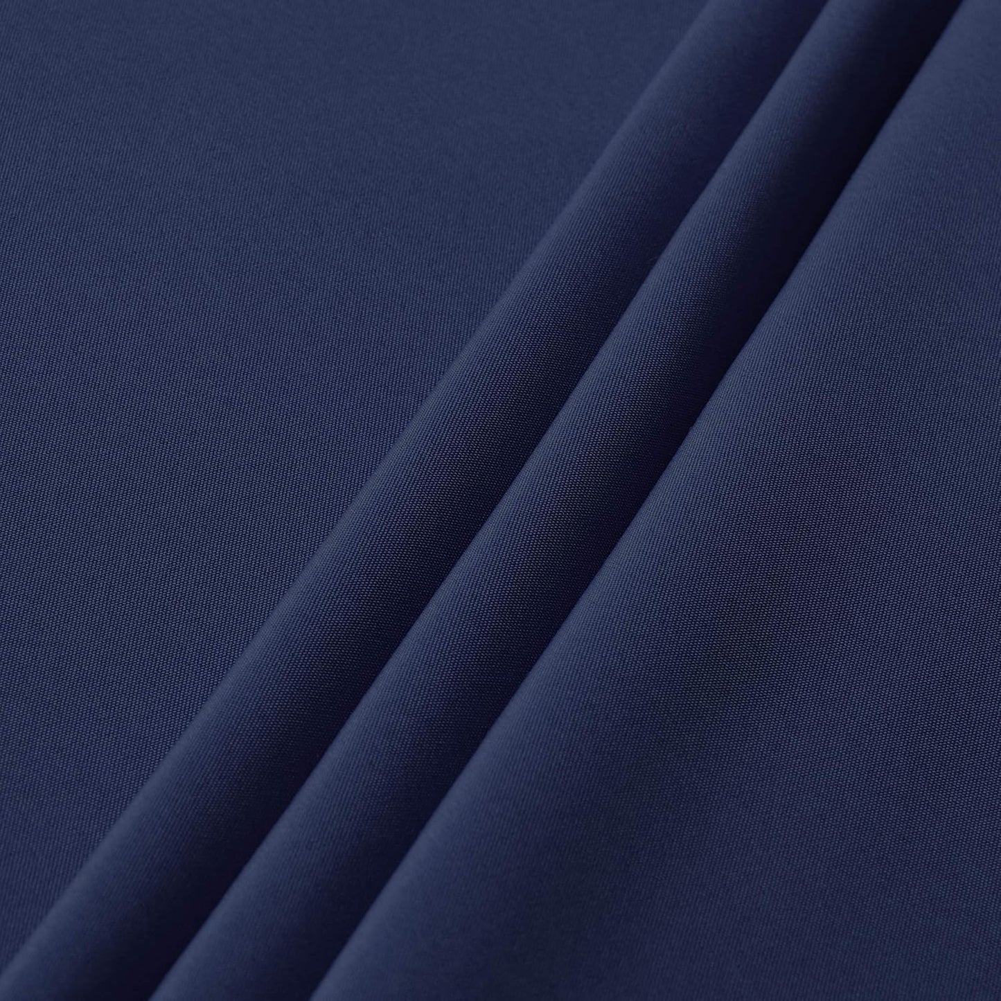 sancua Round Tablecloth - 70 Inch - Water Resistant Spill Proof Washable Polyester Table Cloth Decorative Fabric Table Cover for Dining Tables, Buffet Parties and Camping, Navy