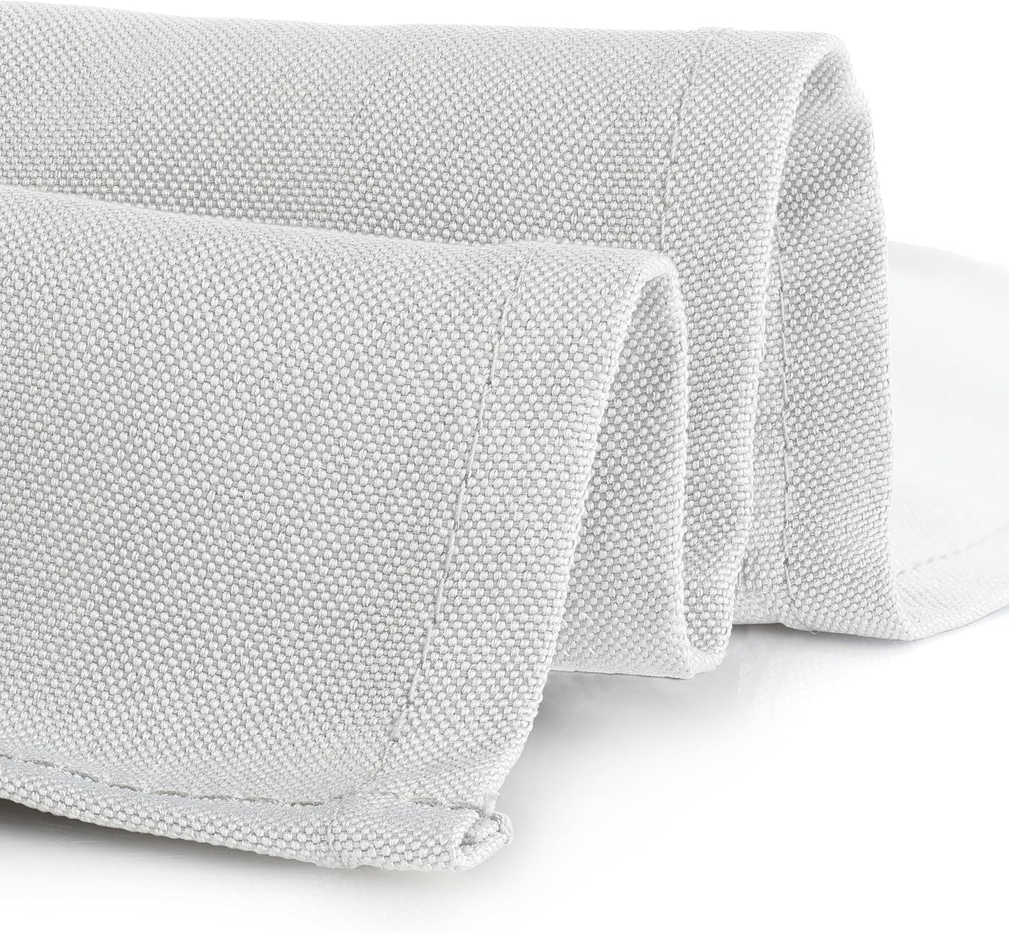Gee Di Moda Square Tablecloth - 52 x 52 Inch White Table Cloth for Small Square or Round Tables - Heavy Duty Washable Fabric - for Buffet Table, Holiday Party, Dinner, Wedding & Baby Shower