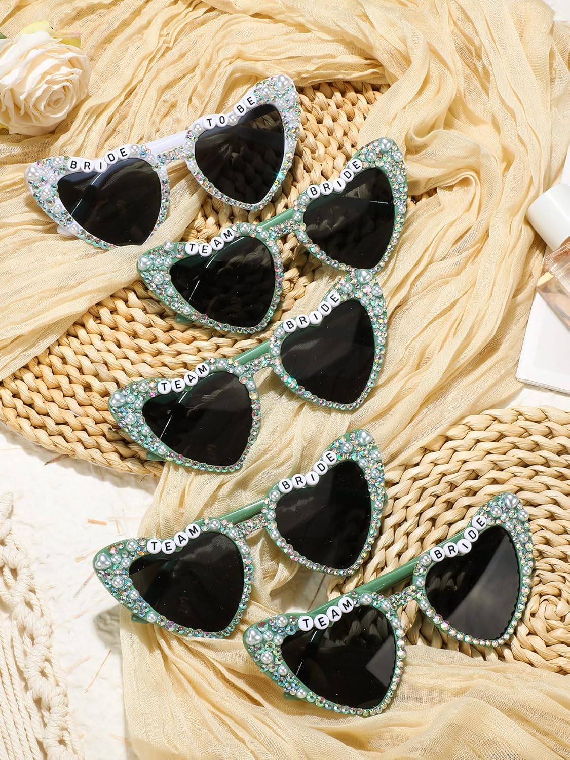 12 Pcs Bachelorette Party Sunglasses for Bridesmaids Bride Sunglasses for Wedding Party Favors
