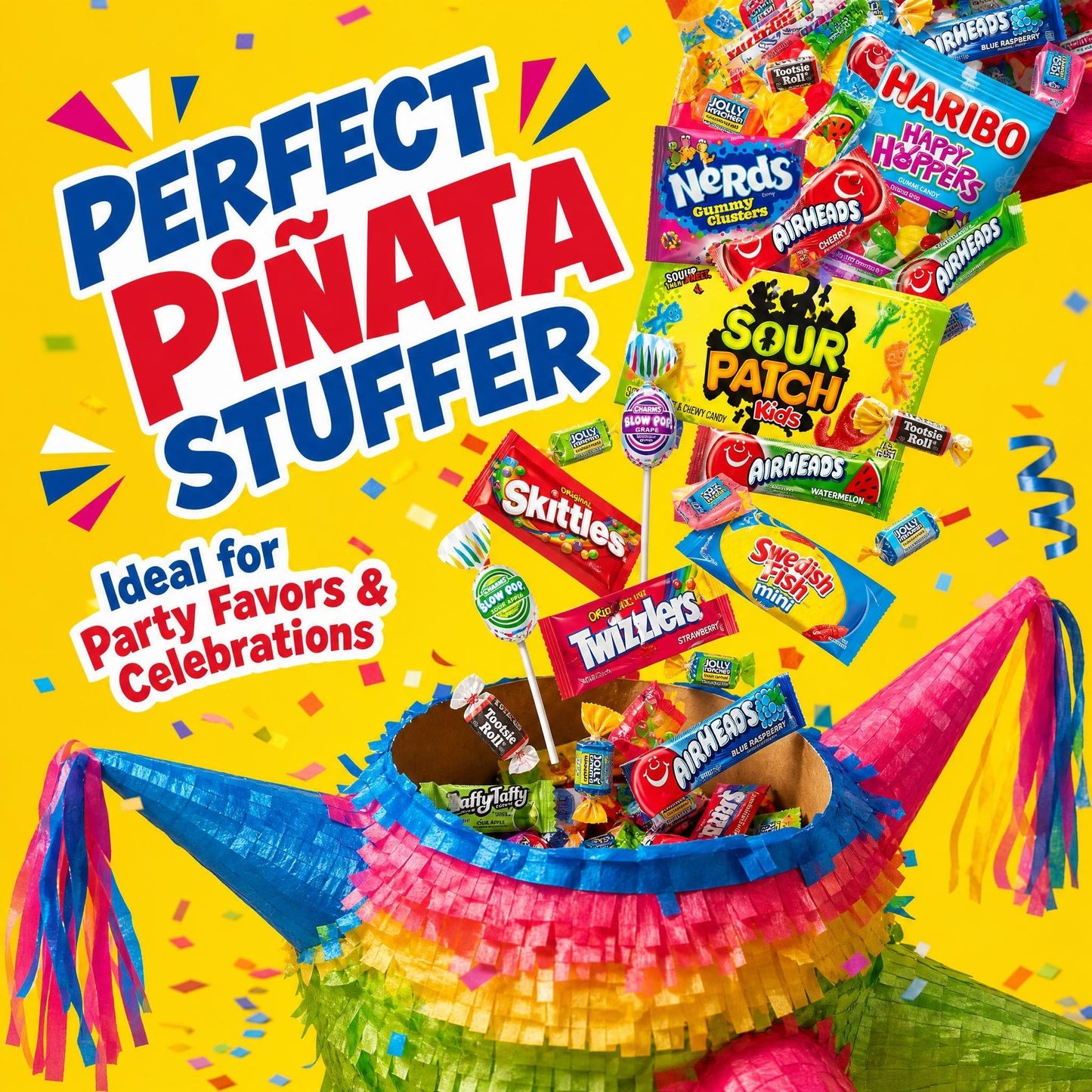 Bulk Candy Variety Pack - 2 lb Candy - CandyBulk Individually Wrapped Candies - Candies - Pinata