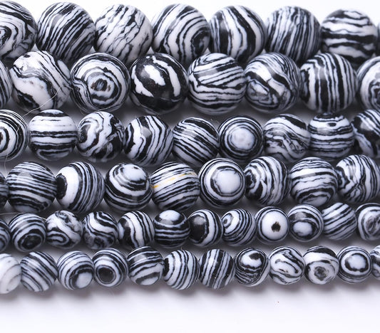 Black Peacock Turquoise Stone Beads Gemstone Round Crystal Energy Jade Beads Stone Beads for Jewelry Making DIY Bracelet Necklace Jewelry Making 1 Strand 15.5inch 4MM