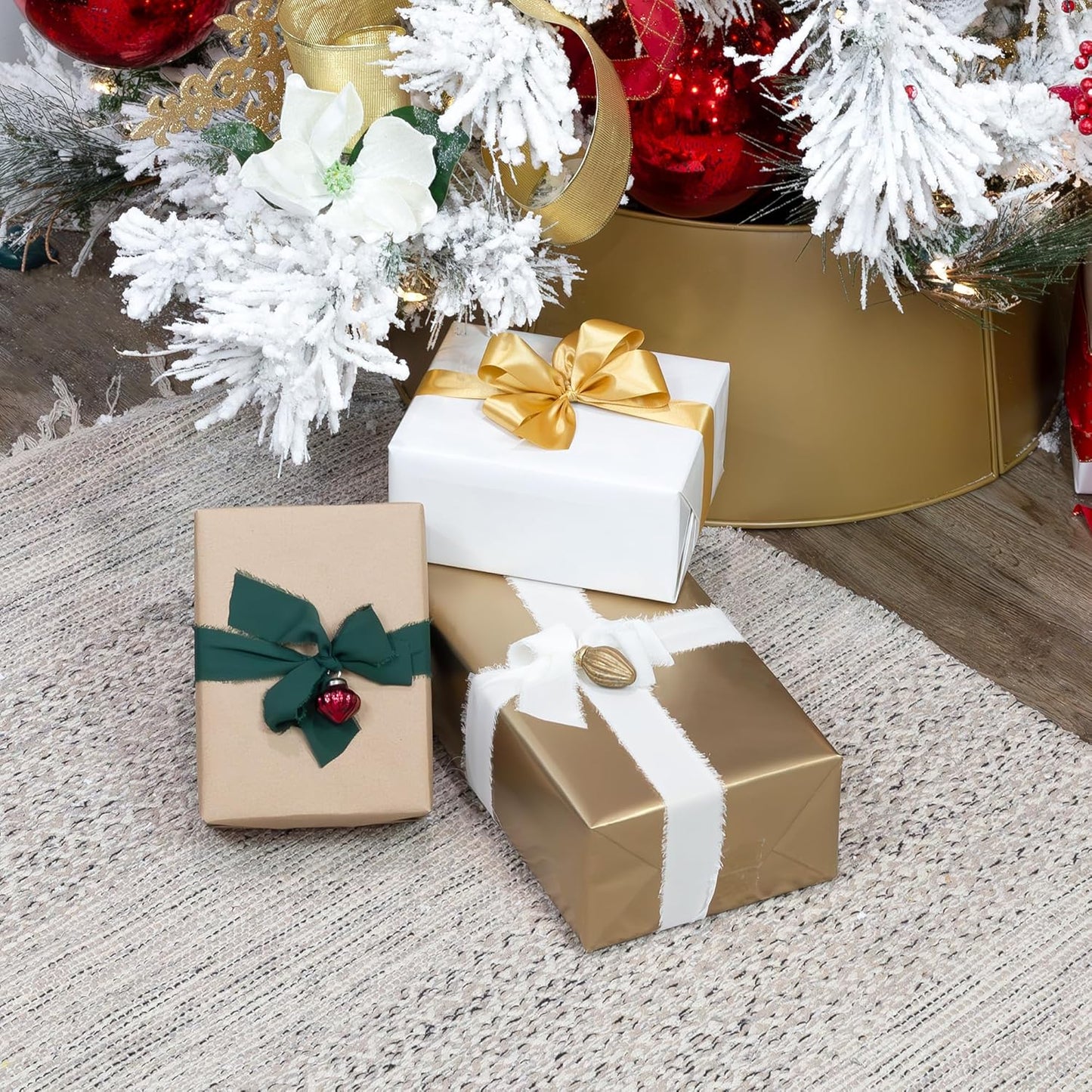 AuldHome Mercury Glass Finial Ornaments (Set of 12, Soda Glass, Small); Distressed Metal Antique Style Christmas Tree Decorations; 1.3 to 2-Inch Size