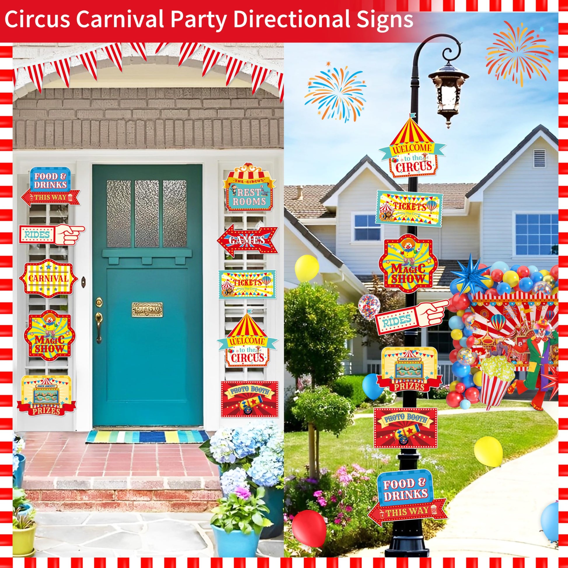Circus Party Decorations Carnival Theme Birthday Balloon Garland Arch Kit