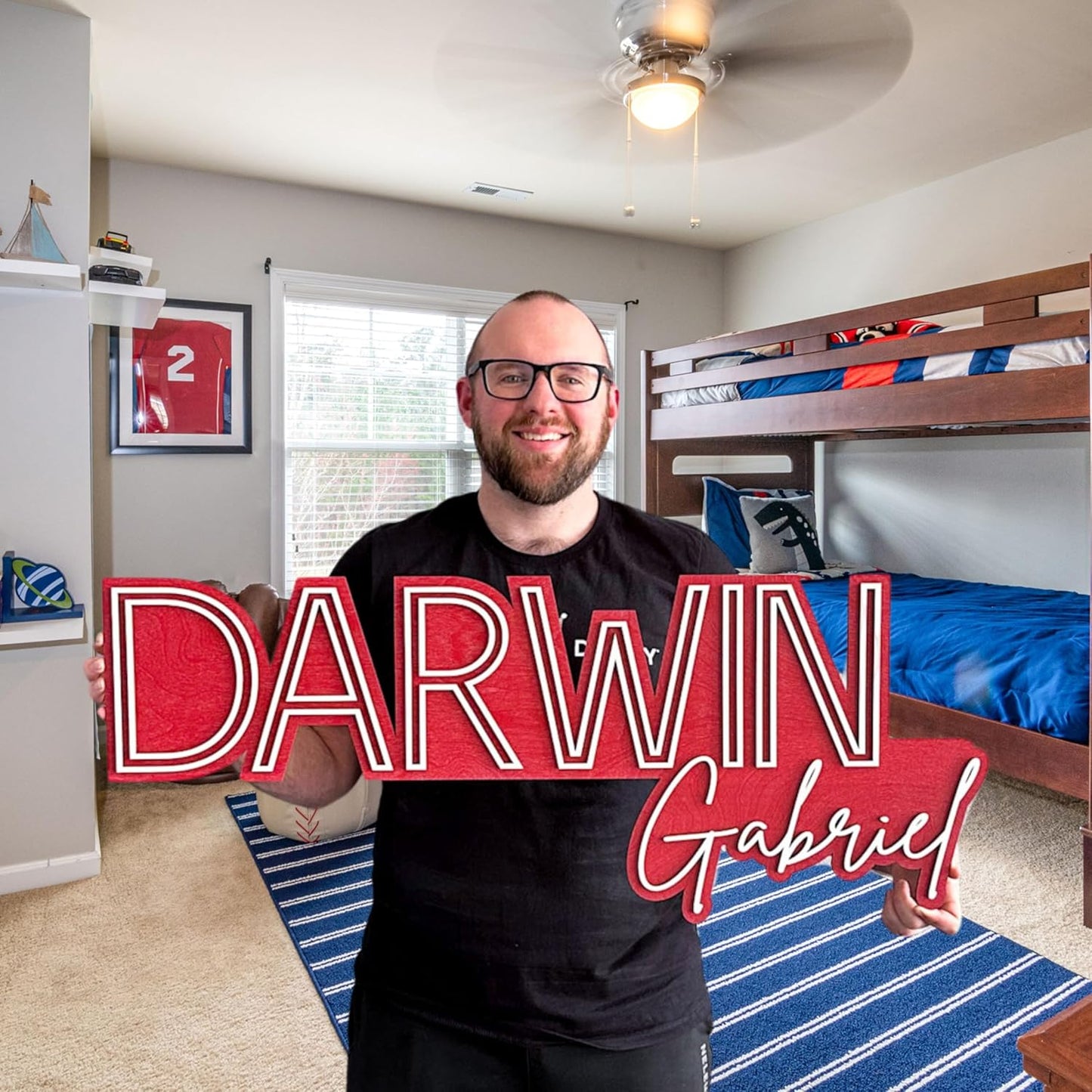 Baby Name Sign - Custom Wood Name Sign - Baby Name Signs for Nursery - Family Name Sign - Name Signs For Kids Room - Personalized Wood Nursery Decor - Wood Name Cutout