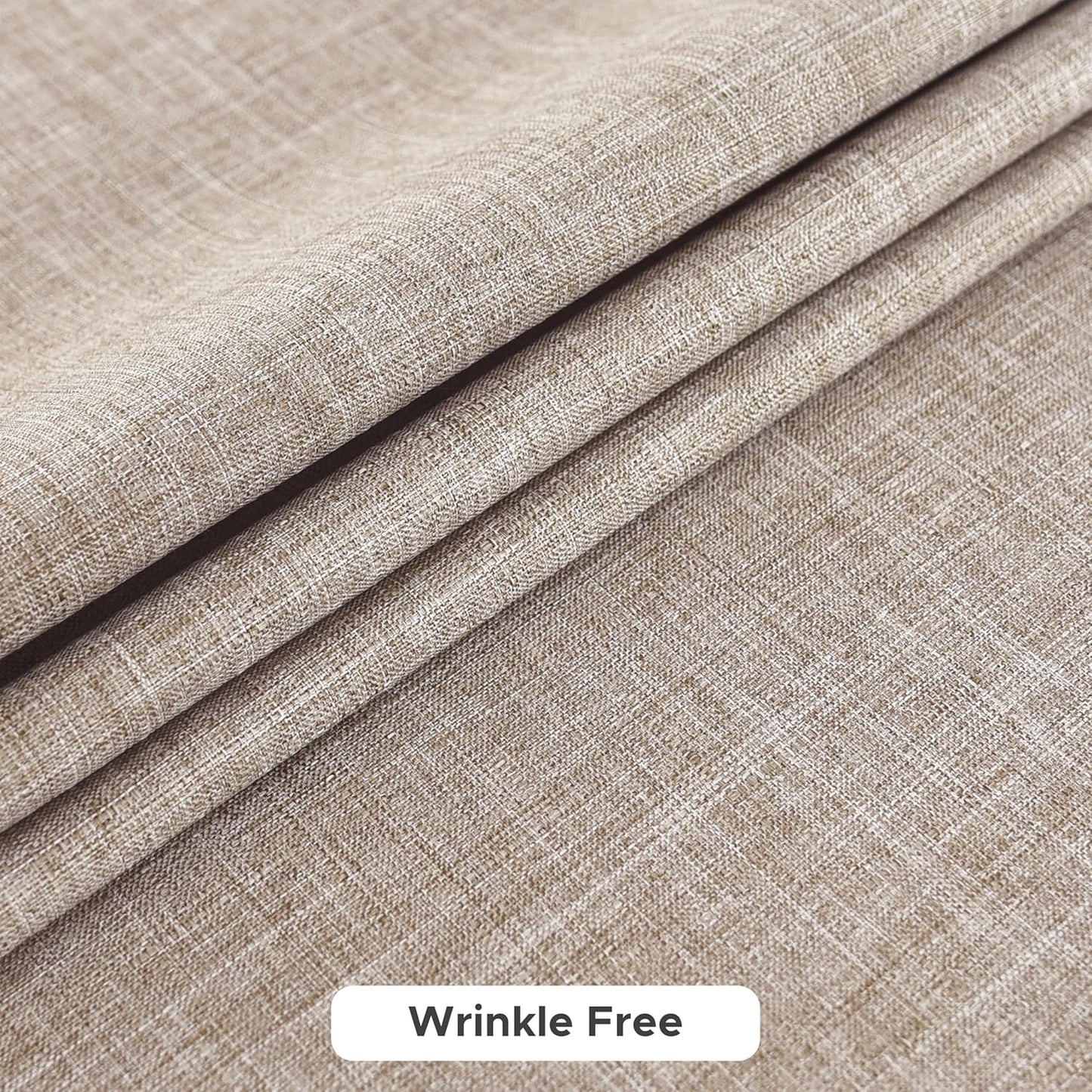 Fitable Square Table Cloth Linen Textured: Water & Stain Resistant Farmhouse Tablecloth, Washable Burlap Table Covers for Kitchen Dining Party(2 Pack, 54x54 Inch, Nature)