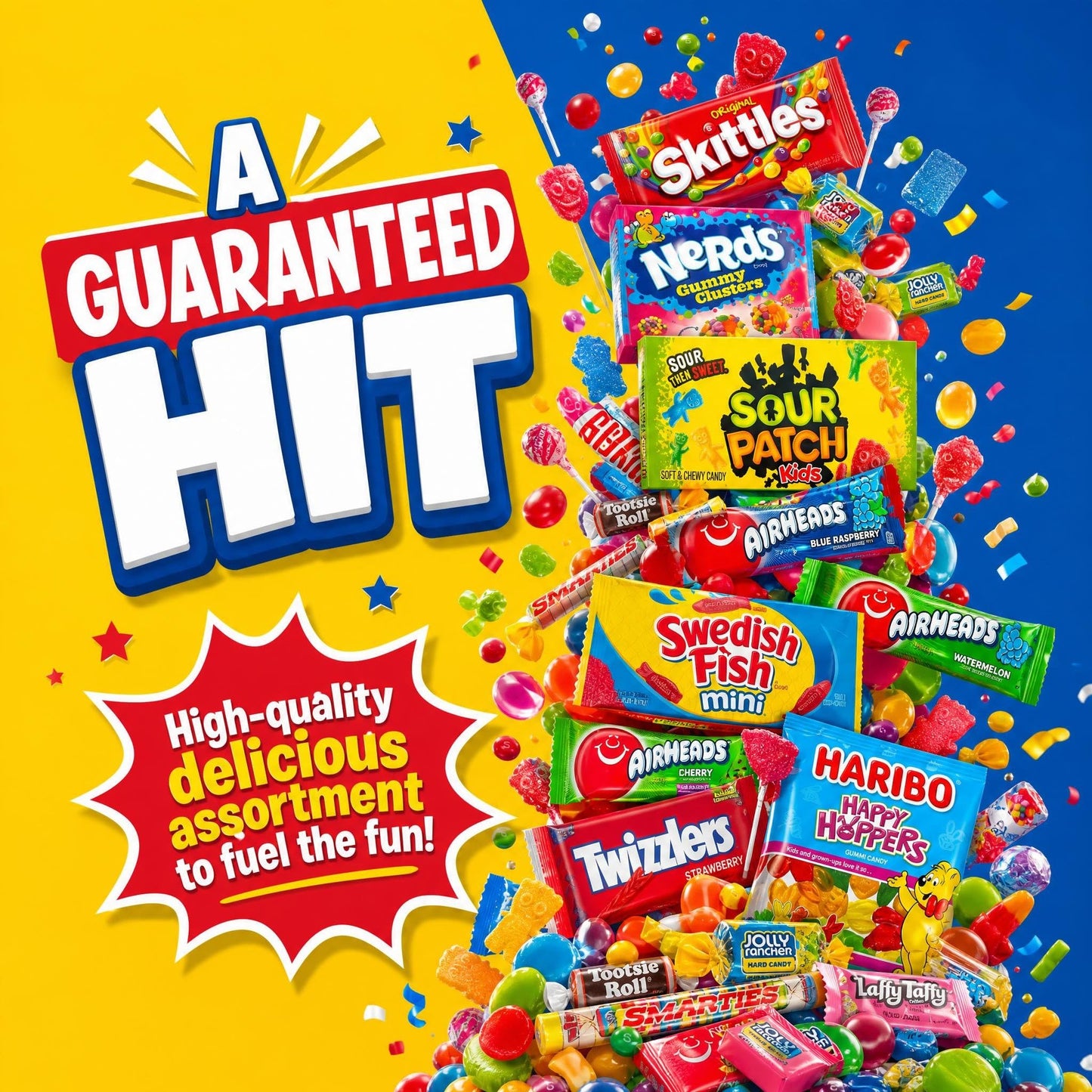 Bulk Candy Variety Pack - 2 lb Candy - CandyBulk Individually Wrapped Candies - Candies - Pinata