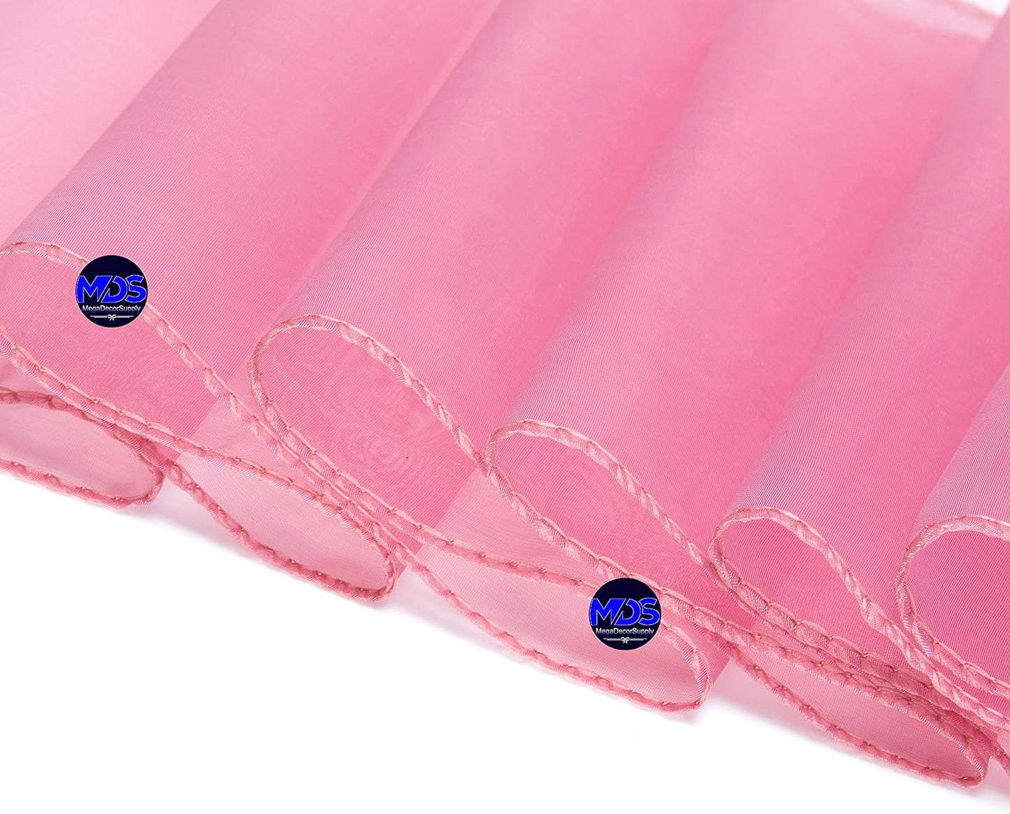 MDS Pack of 75 PCS Organza Chair Sashes Wider Dining Chair Bows Ribbon Tie Back for Wedding Party Birthday Bridal Shower Reception Event Banquet Home Chair Cover Decoration - Dusty Pink