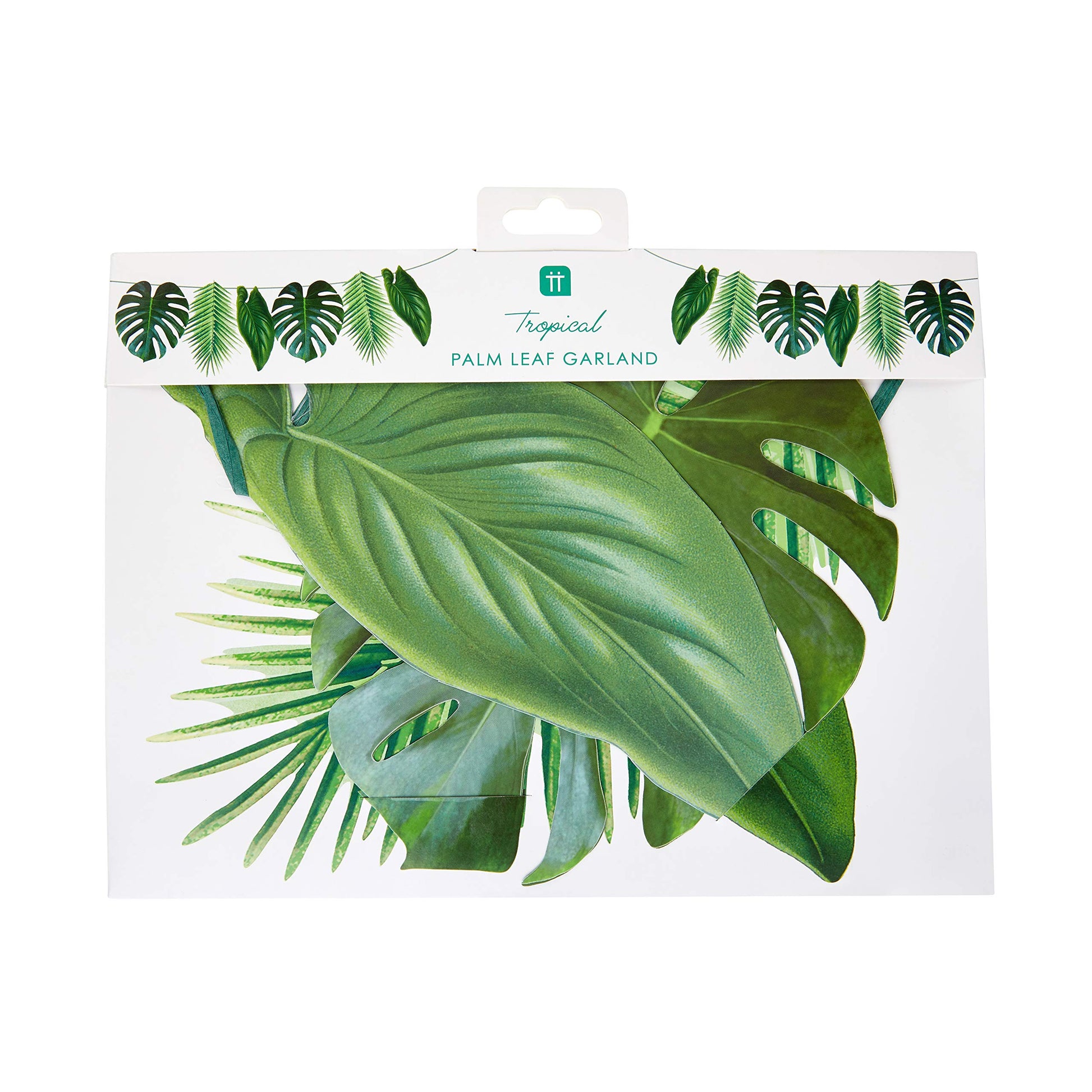 Talking Tables Reusable Tropical Party Decorations Palm Leaves Décor Leaf Garland Hawaiian Theme