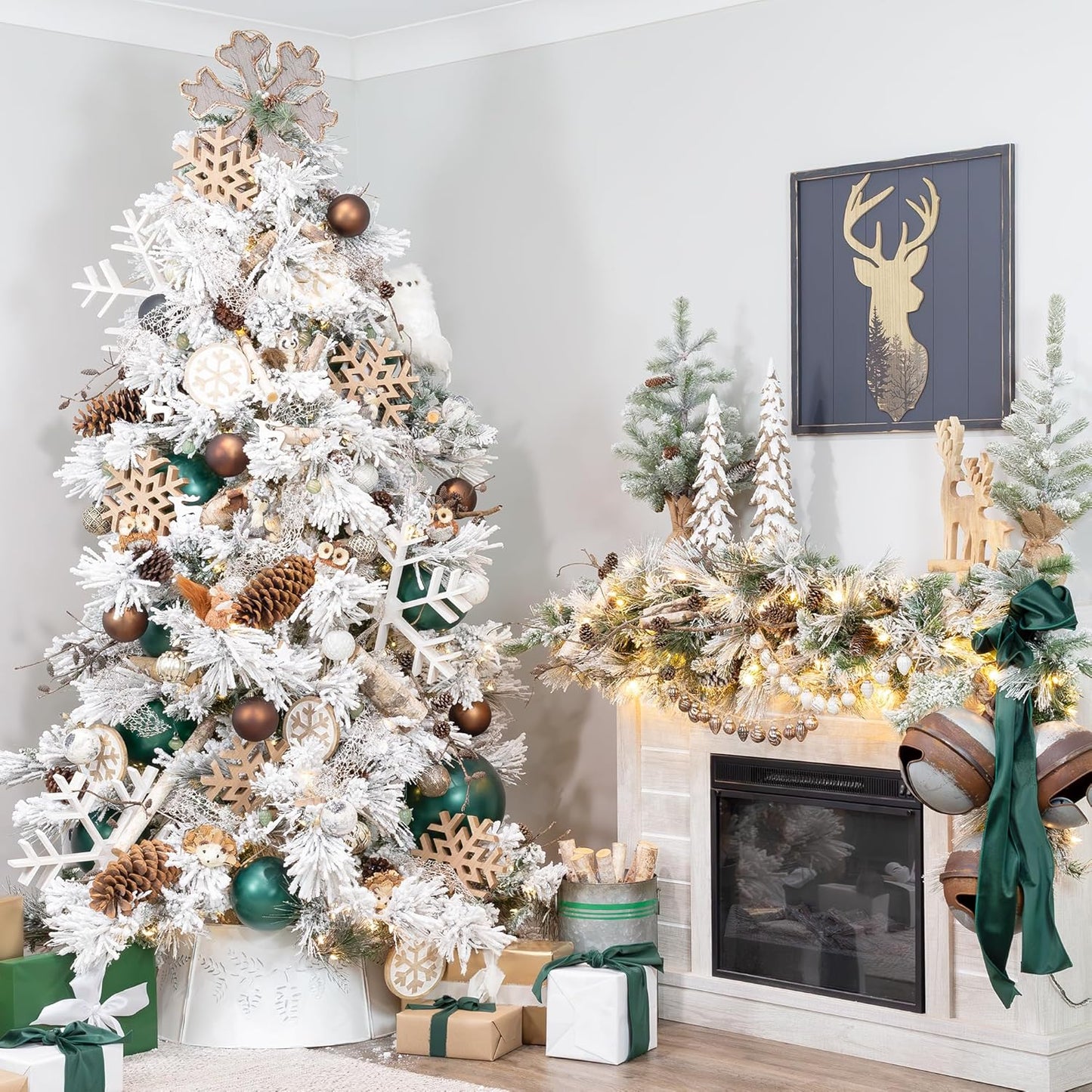 AuldHome Mercury Glass Finial Ornaments (Set of 12, Soda Glass, Small); Distressed Metal Antique Style Christmas Tree Decorations; 1.3 to 2-Inch Size