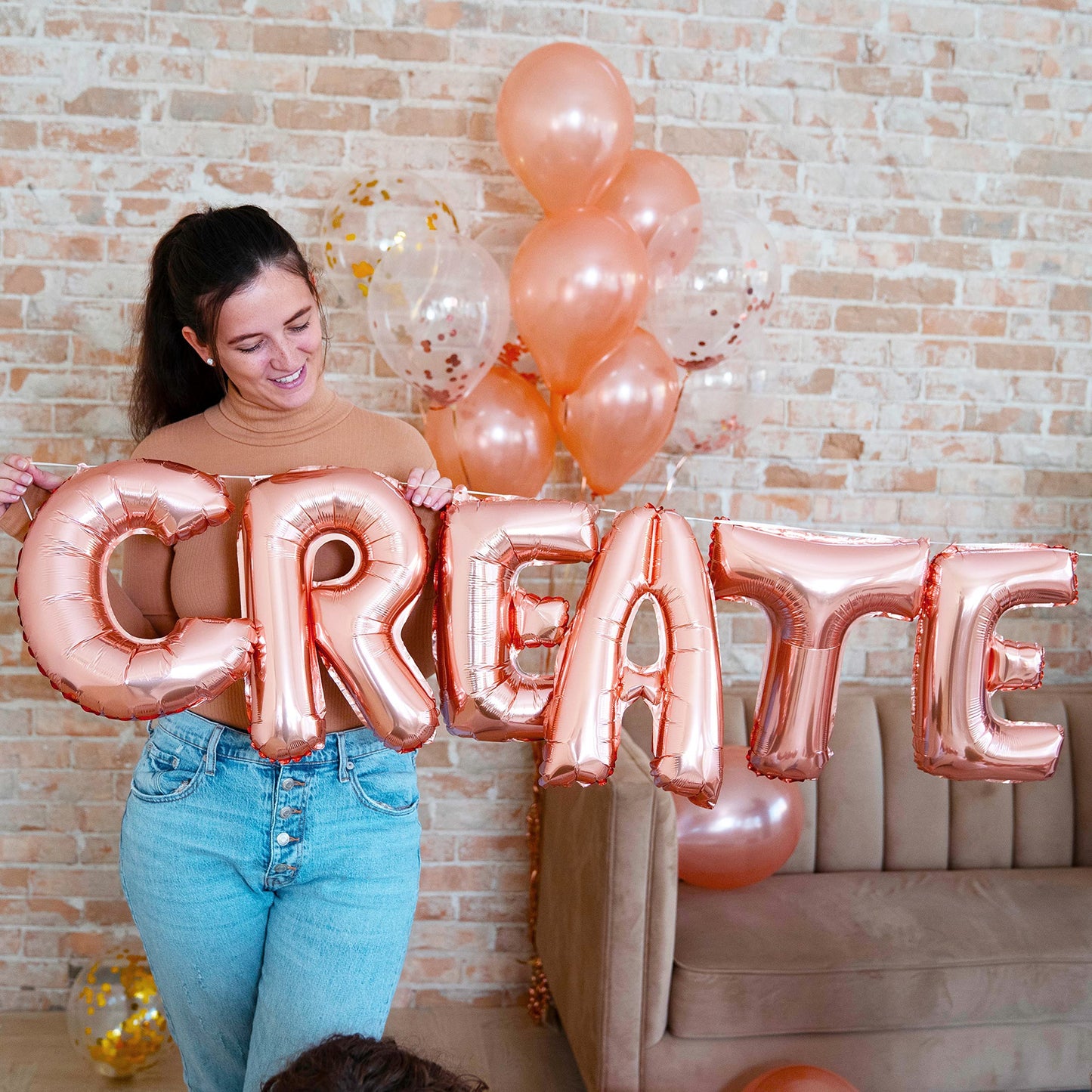 Letter Balloons - Custom Phrase 16" Inch Alphabet Letters & Numbers Foil Mylar Balloon - Create