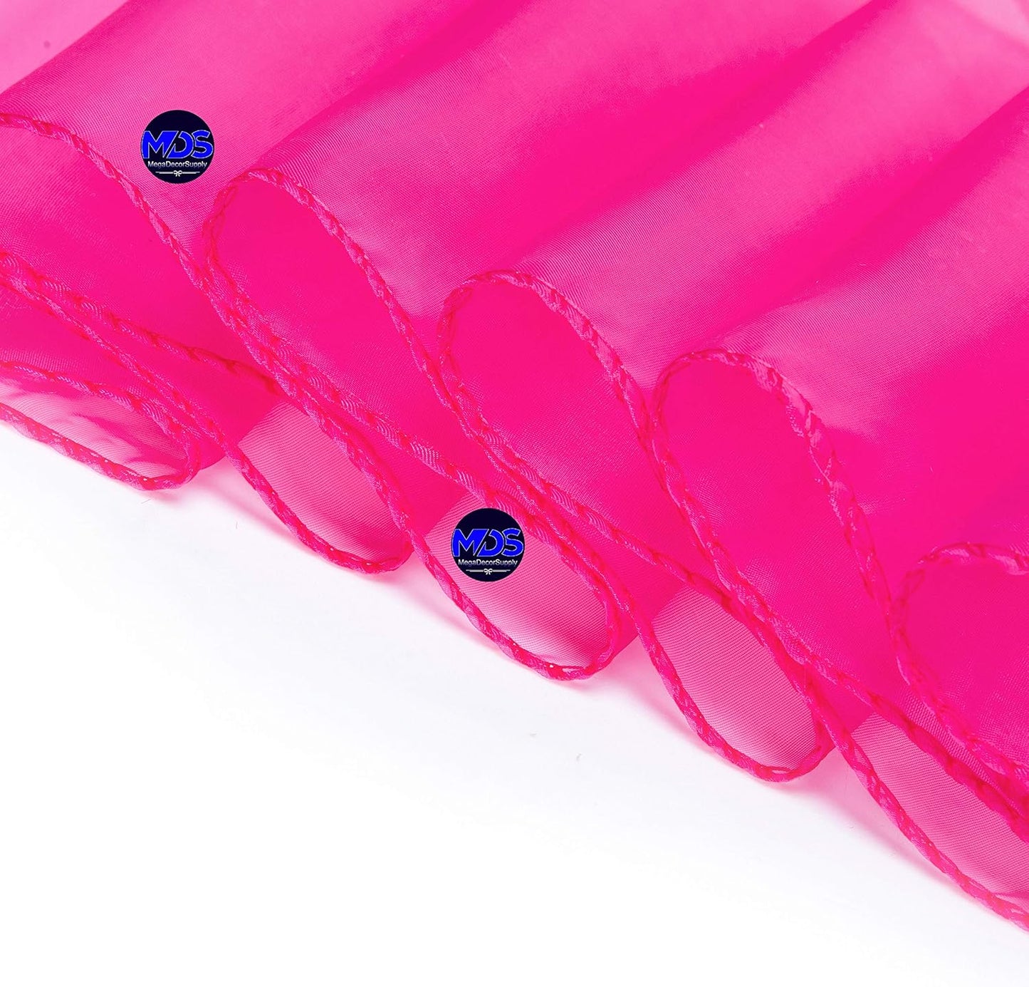 MDS Pack of 75 PCS Organza Chair Sashes Wider Dining Chair Bows Ribbon Tie Back for Wedding Party Birthday Bridal Shower Reception Event Banquet Home Chair Cover Decoration - Magenta