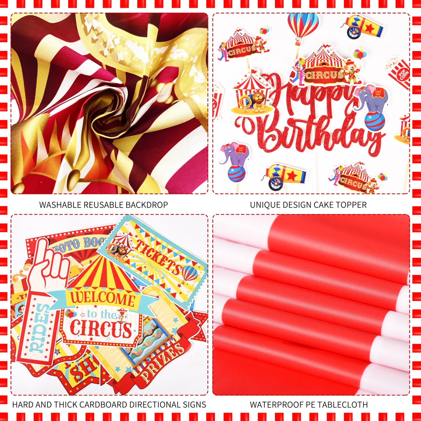 Circus Party Decorations Carnival Theme Birthday Balloon Garland Arch Kit
