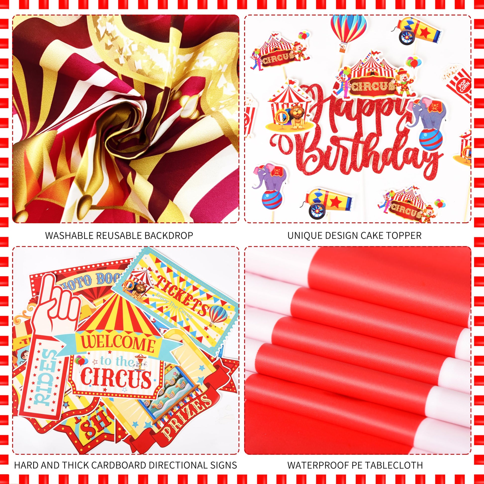 Circus Party Decorations Carnival Theme Birthday Balloon Garland Arch Kit