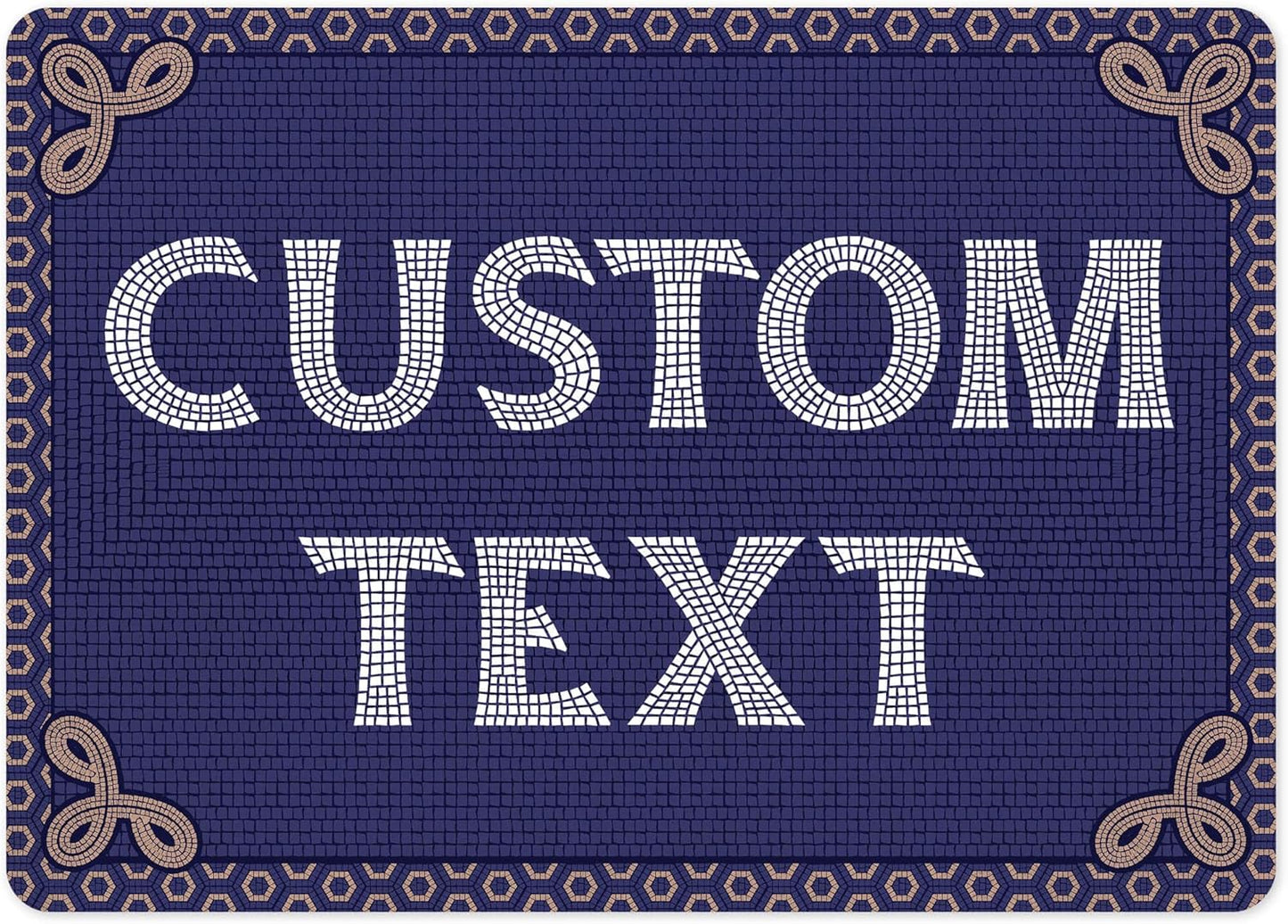 Custom Sign, Custom Street Sign, 11 Font Colors, 13 Font Styles, 4 Hole Options, 22 Sizes, 10x14 Inches, Rust Free DiBound, Fade Resistant, Made in USA by My Sign Center (Fauxsaic 1)