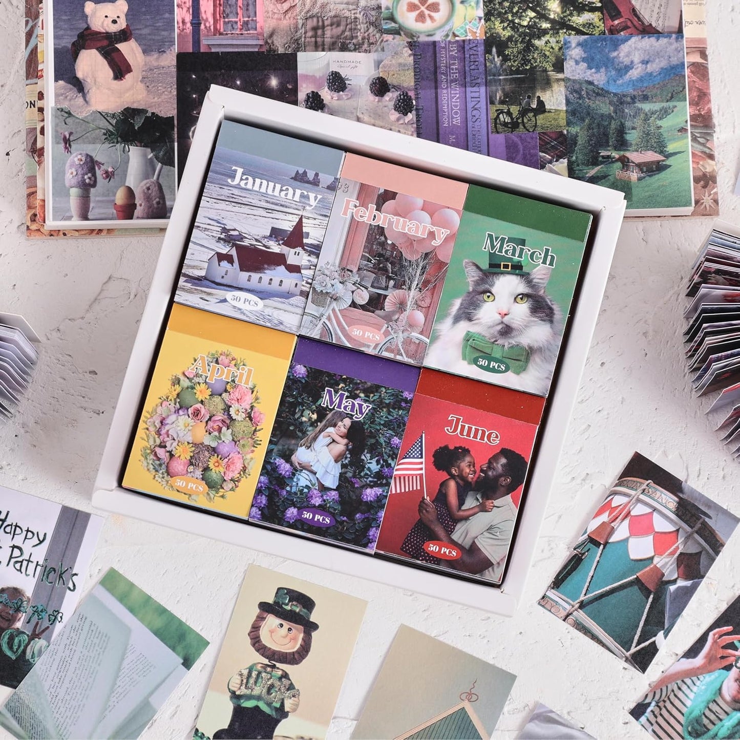 12 Sets 600 Sheets Washi Stickers for Journaling, Nature Season Festival Travel Flower Stickers Vintage Aesthetic Scrapbook Sticker Set for Bullet Journal Art Diary Card Craft Gifts Planner Notebook