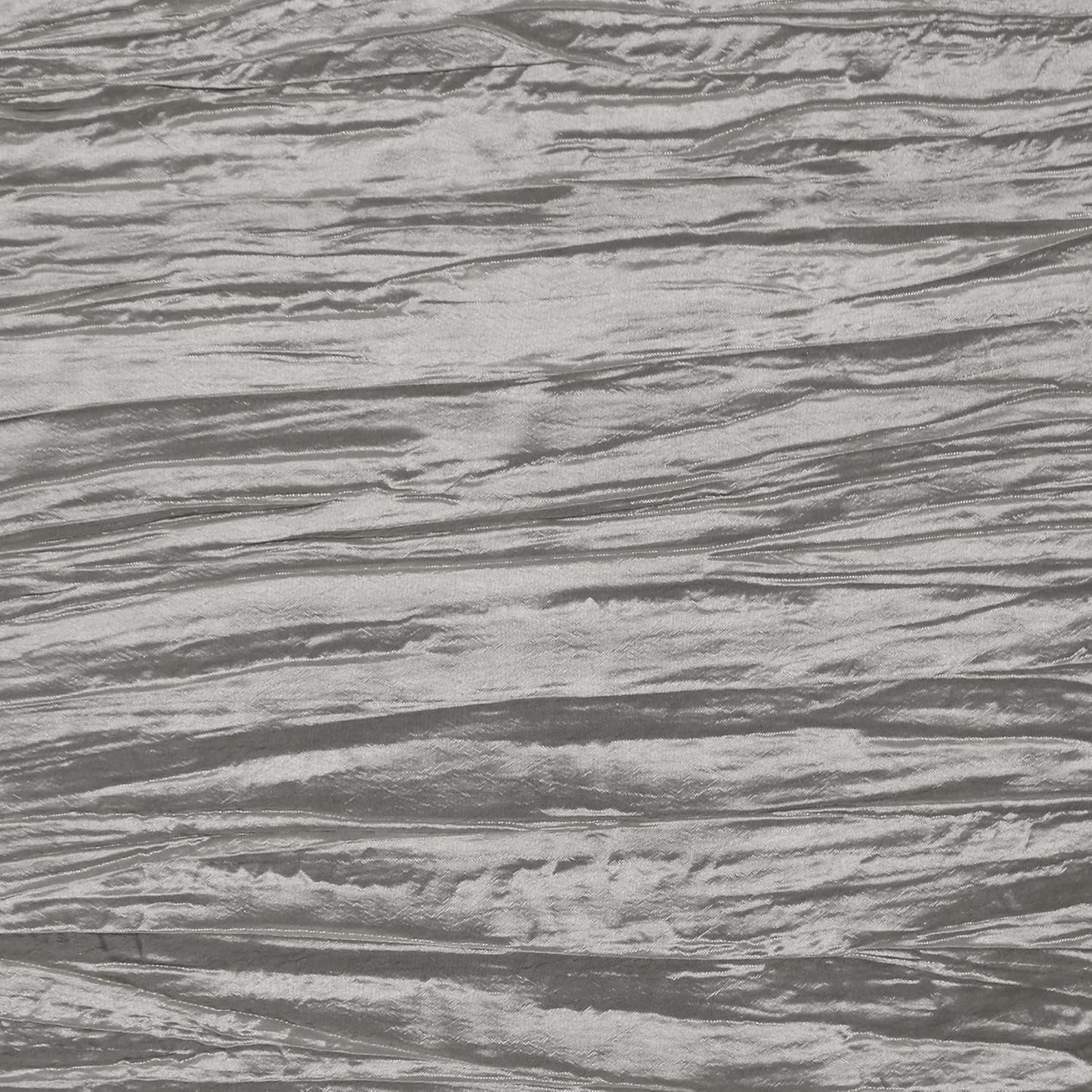 YOUR CHAIR COVERS - 90 x 132 Inch - 6 ft Dark Silver/Platinum Rectangular Crinkle Taffeta Tablecloth – Elegant Table Linen for Banquet Tables, Weddings & Events