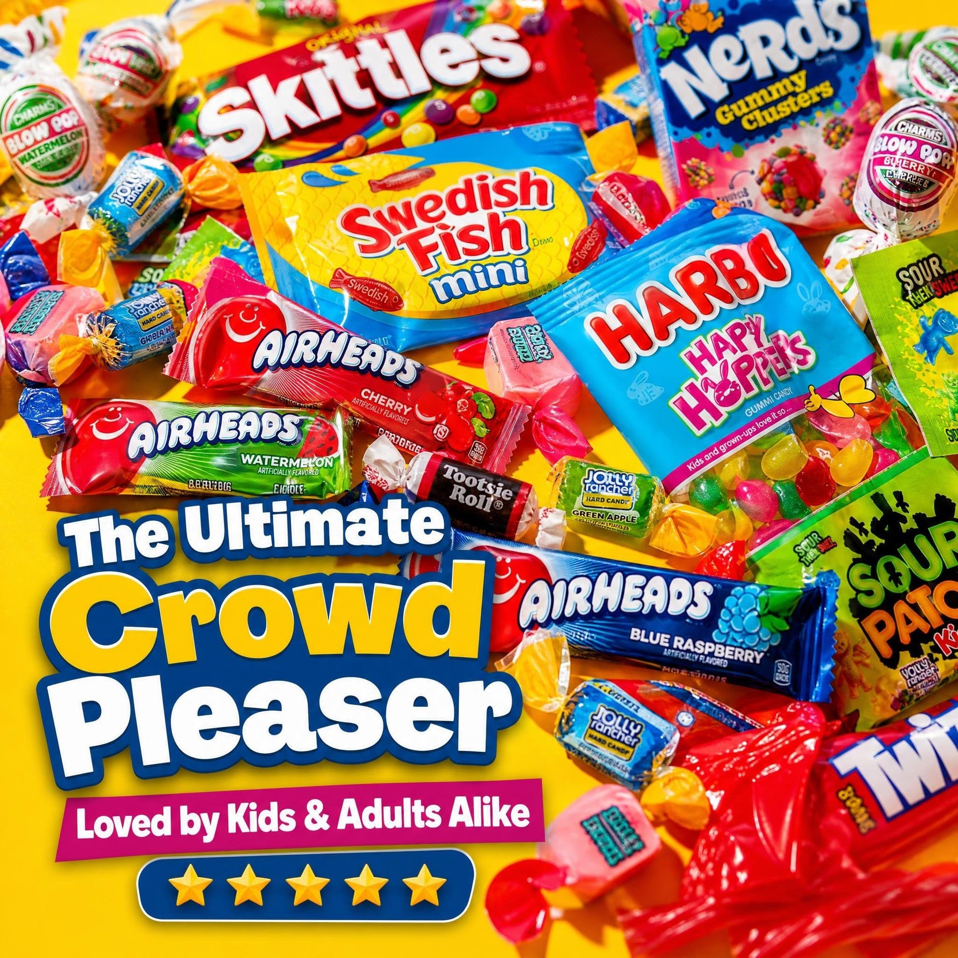 Bulk Candy Variety Pack - 2 lb Candy - CandyBulk Individually Wrapped Candies - Candies - Pinata