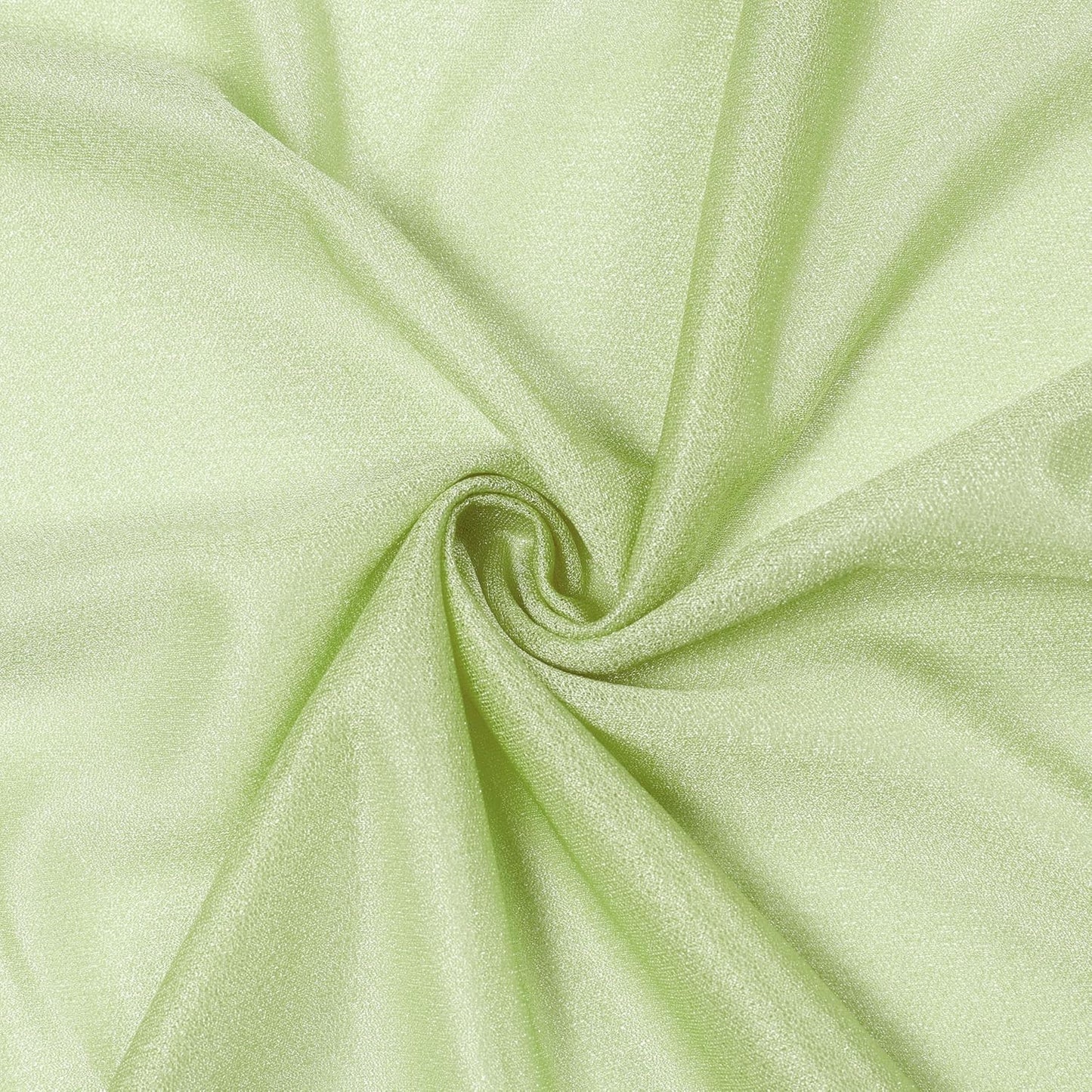 VDS Pack of 1 Panel (30 Inch X 100 Feet) Wedding Arch Draping Fabric Sheer Chiffon Fabric Drapery for Wedding Ceremony Reception Swag Backdrop Canopy Chuppah ARBO Altars Decoration (Sage Green)