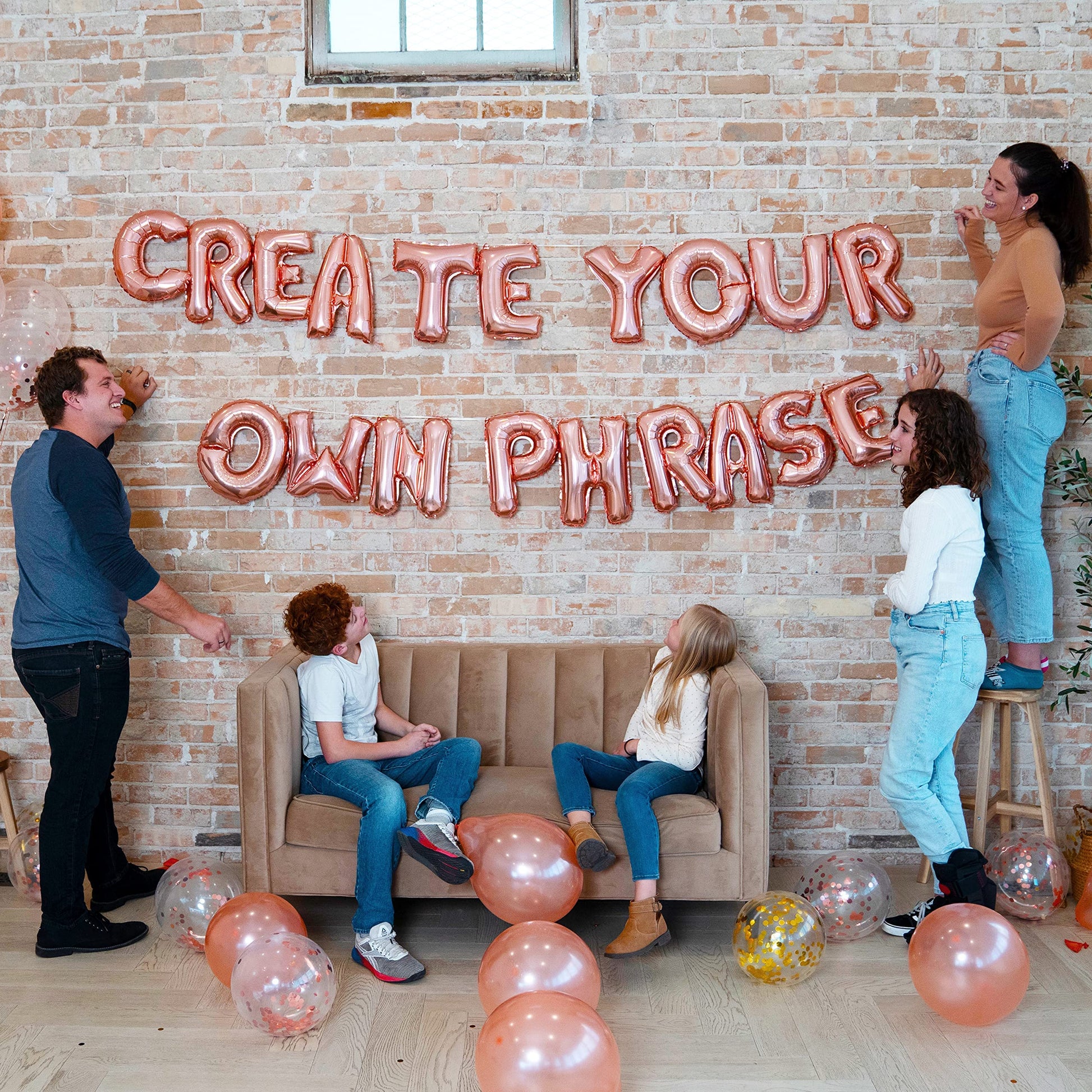 Letter Balloons - Custom Phrase 16" Inch Alphabet Letters & Numbers Foil Mylar Balloon - Create
