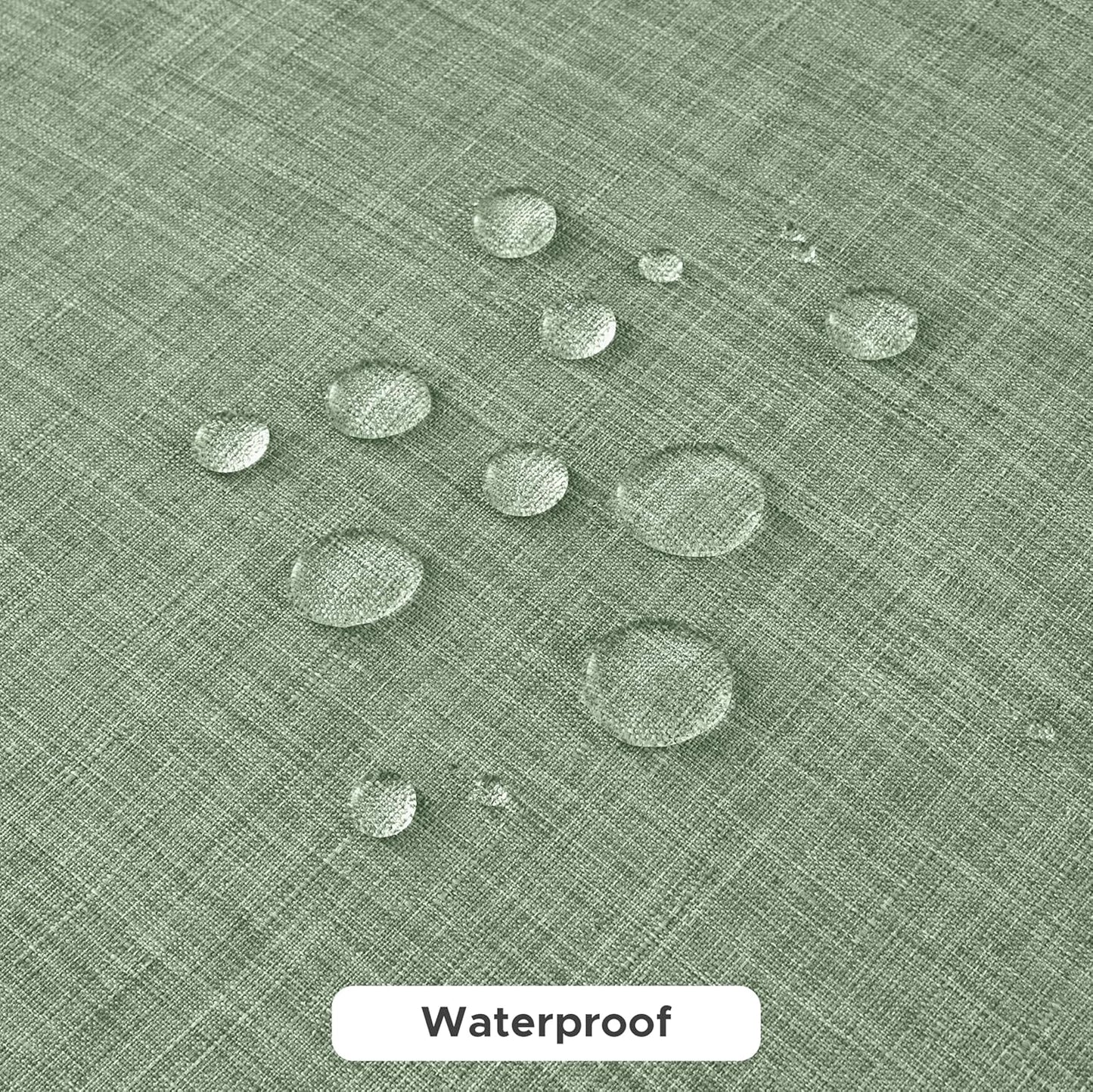 Fitable Faux Linen Tablecloths for Rectangle Tables: Water & Stain Resistant Farmhouse Table Cloth, Washable Burlap Textured Table Covers for Kitchen Dining Party(2 Pack, 60x120 Inch, Sage Green)