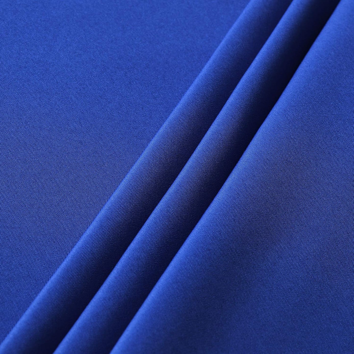 sancua Round Tablecloth - 48 Inch - Water Resistant Spill Proof Washable Polyester Table Cloth Decorative Fabric Table Cover for Dining Tables, Buffet Parties and Camping, Royal Blue